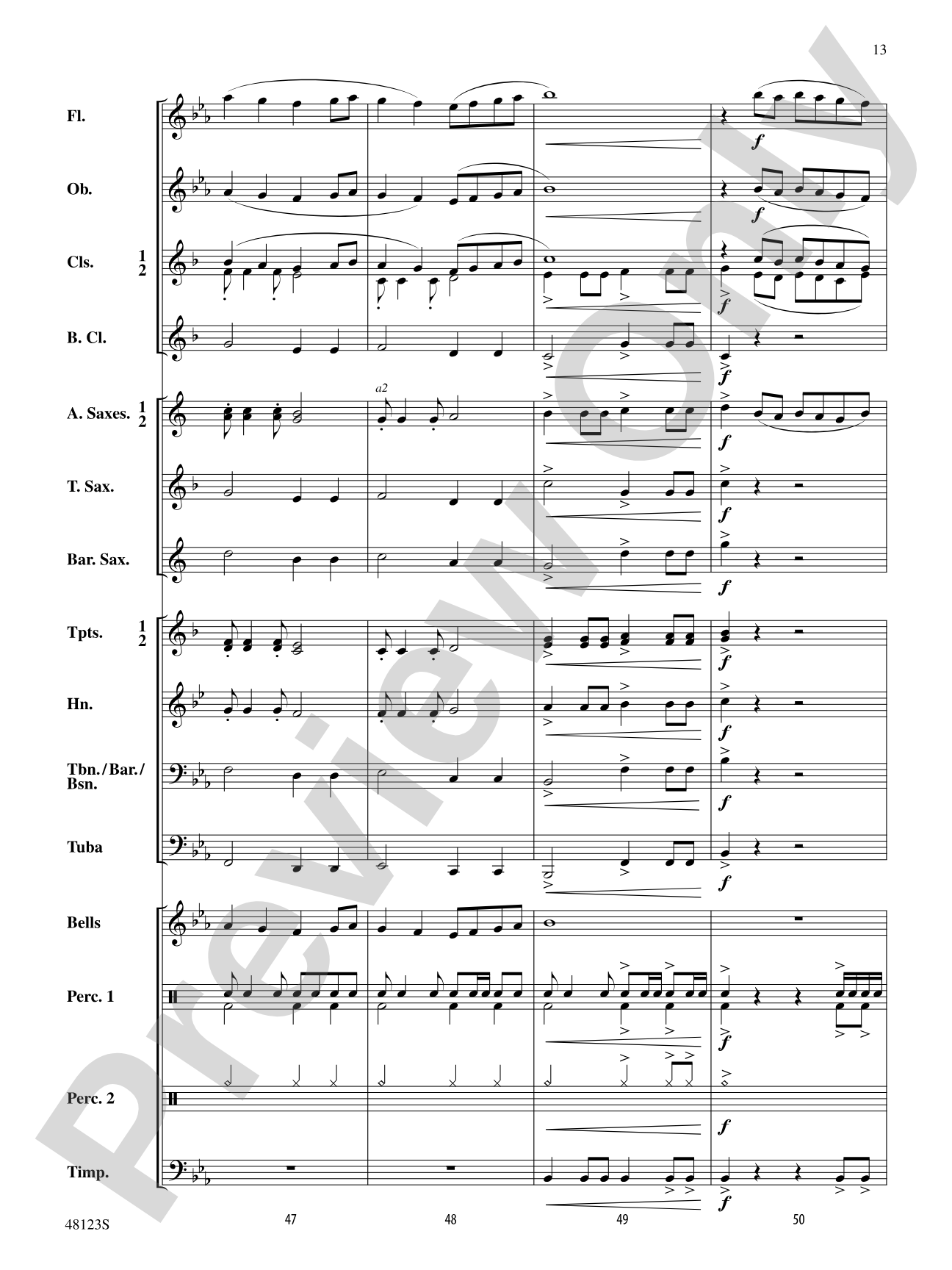 Pine Island March: Concert Band Conductor Score & Parts