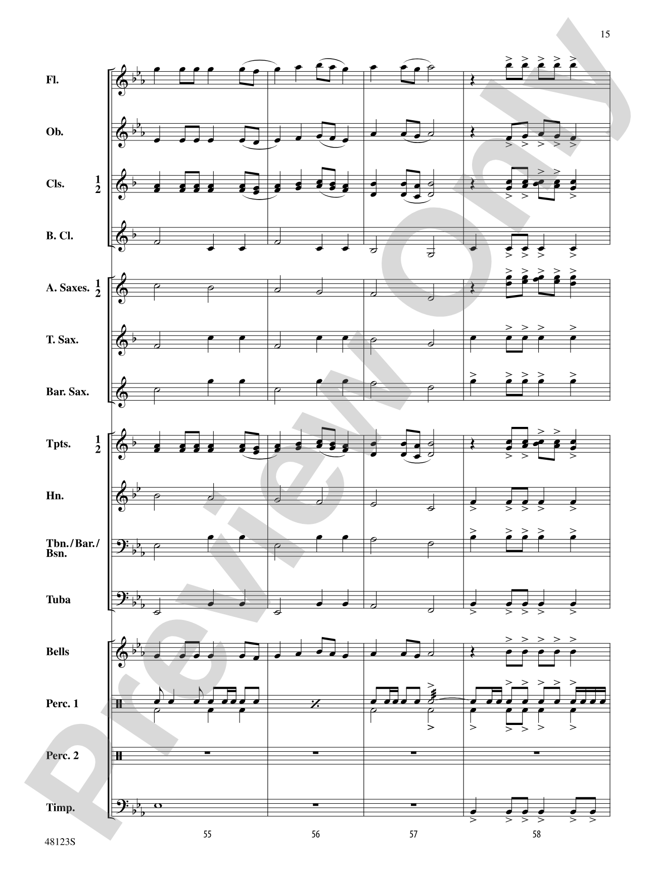 Pine Island March: Concert Band Conductor Score & Parts