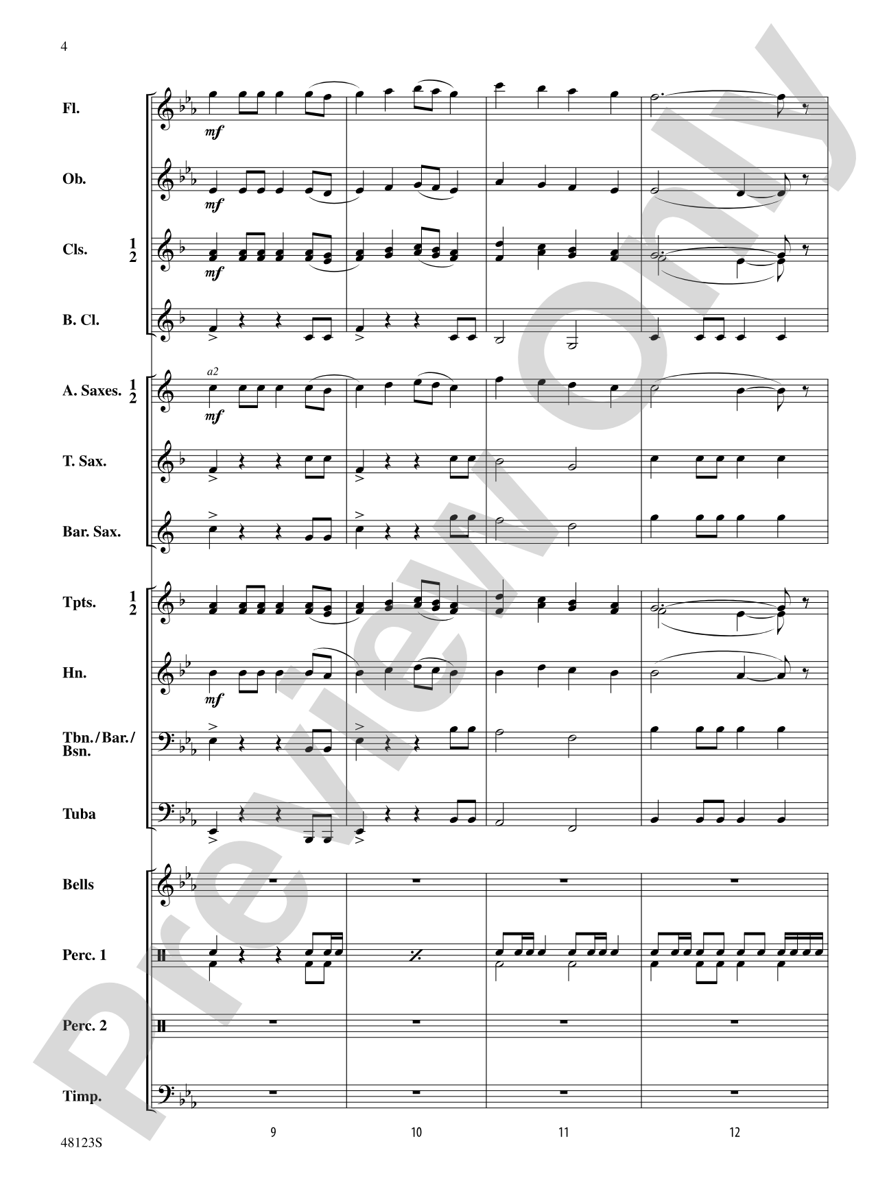 Pine Island March: Concert Band Conductor Score & Parts