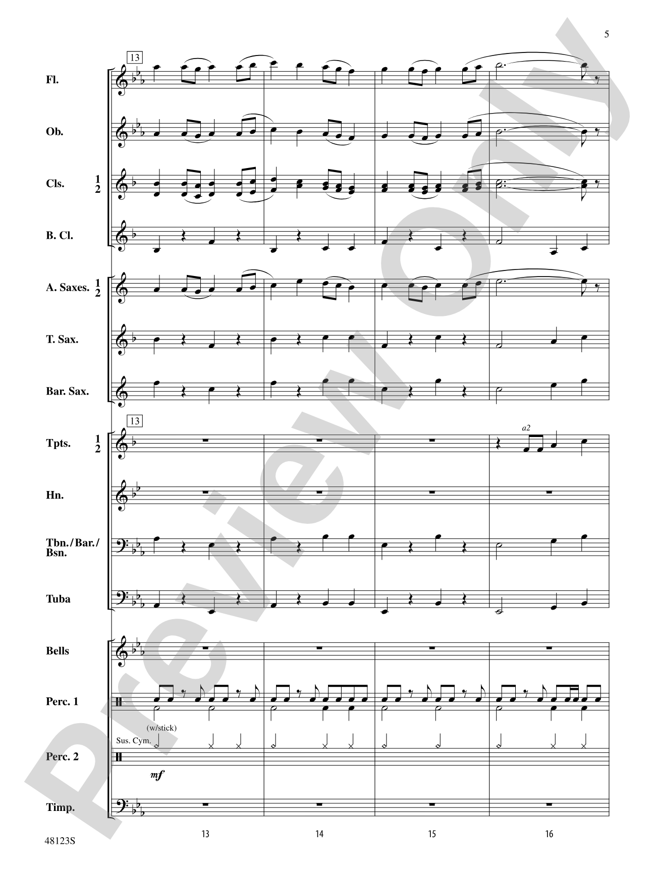 Pine Island March: Concert Band Conductor Score & Parts
