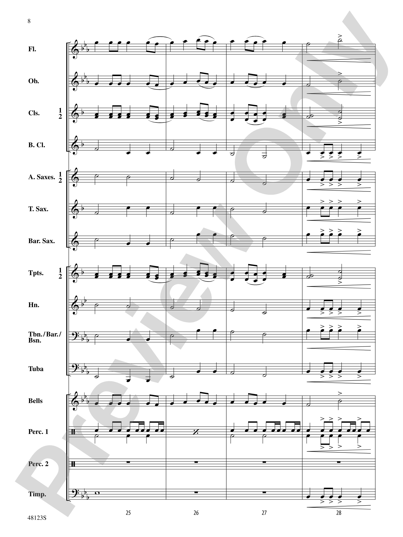 Pine Island March: Concert Band Conductor Score & Parts