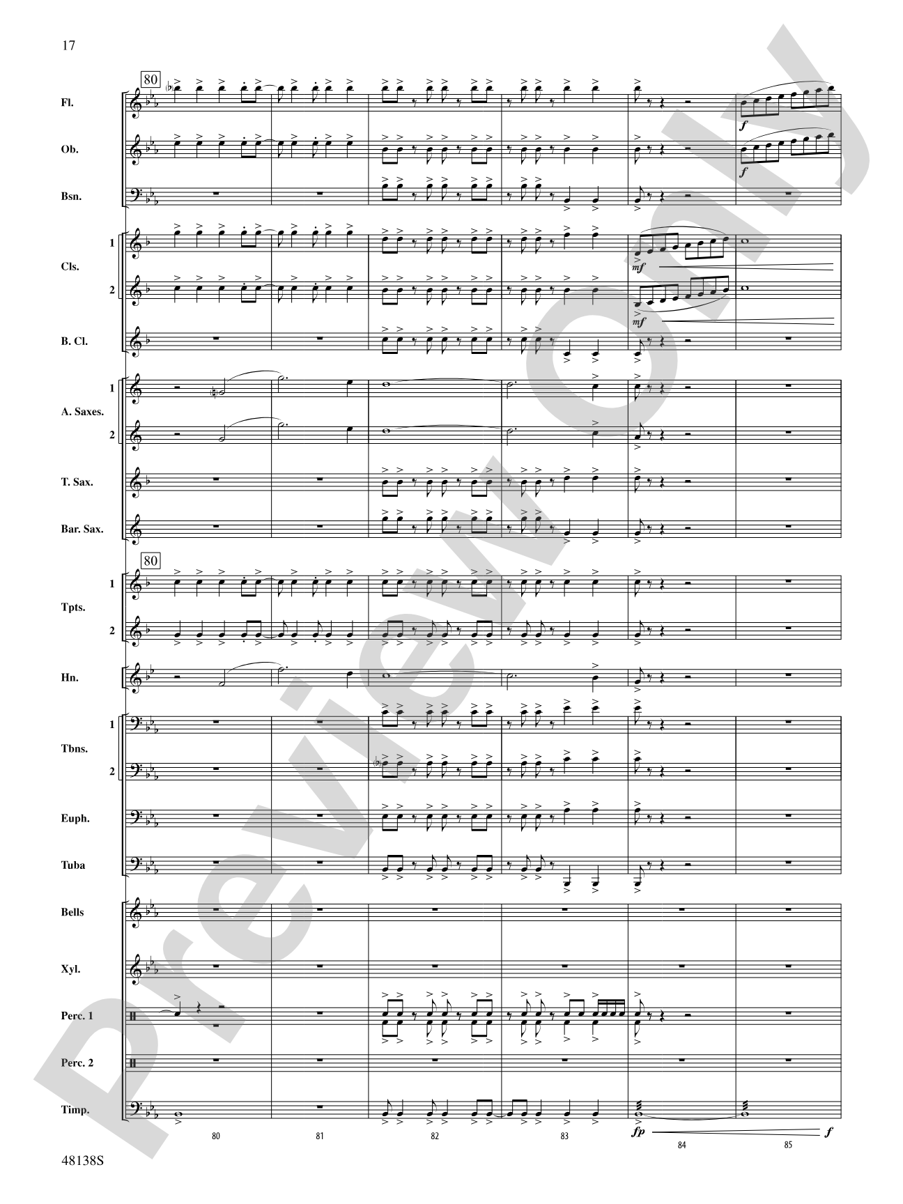Light Up the Sky: Concert Band Conductor Score & Parts