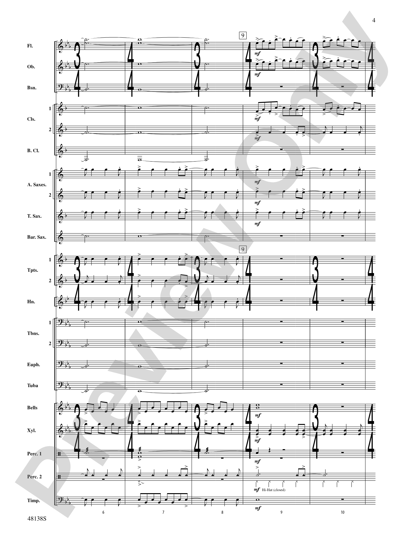 Light Up the Sky: Concert Band Conductor Score & Parts