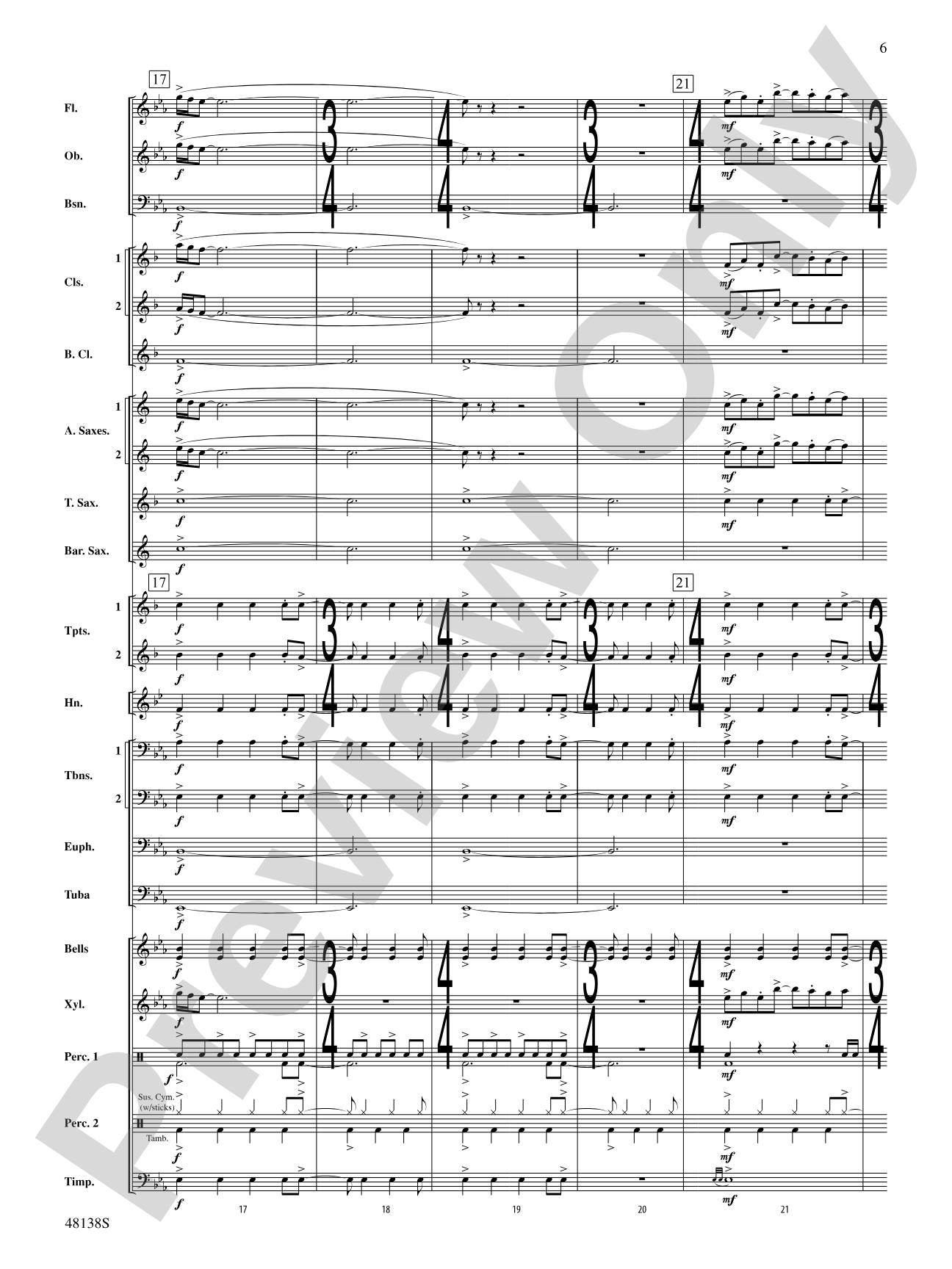 Light Up the Sky: Concert Band Conductor Score & Parts