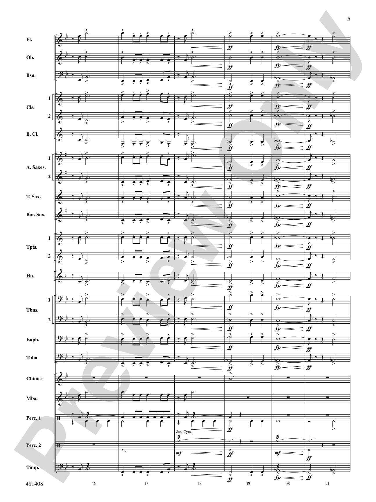 Jubileus: Concert Band Conductor Score & Parts