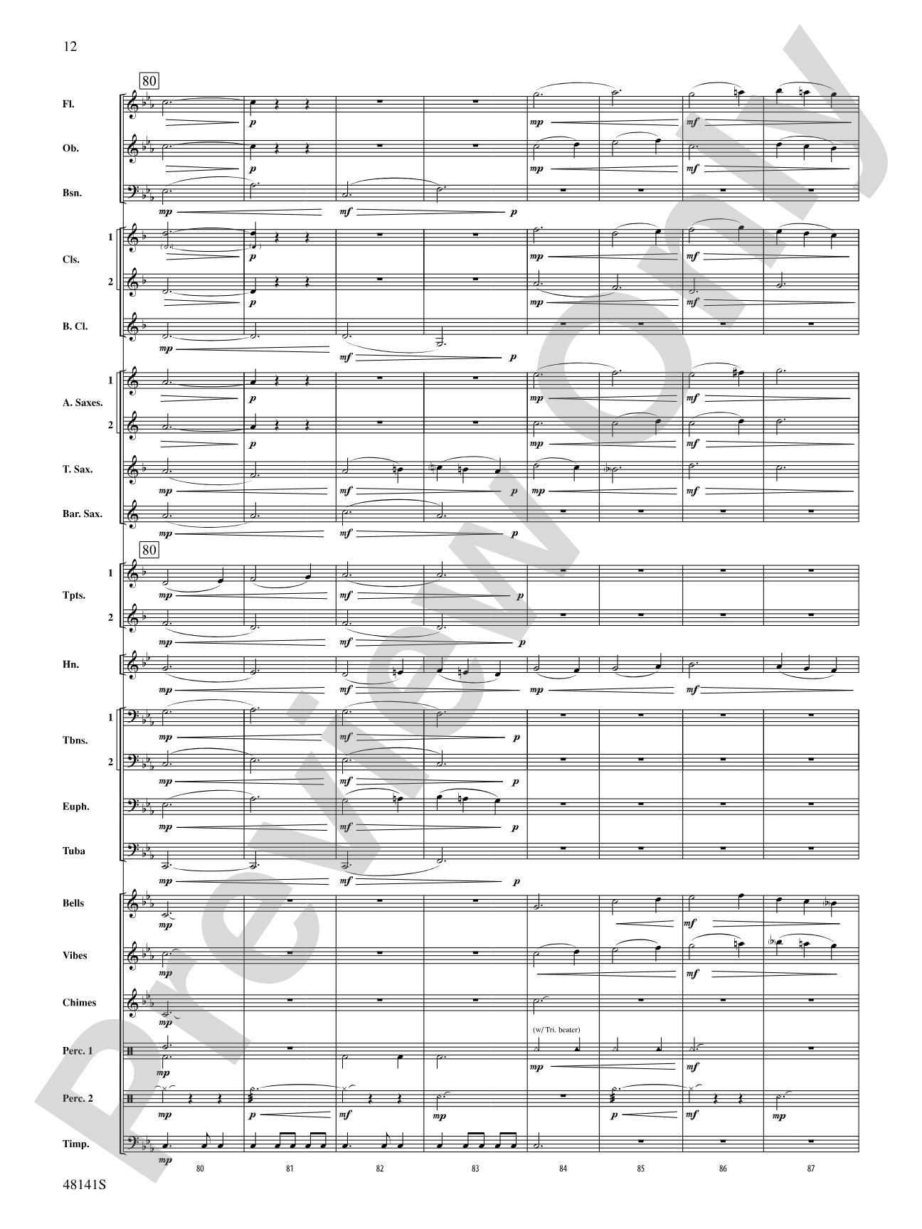 The Offerings of Nadab and Abihu: Concert Band Conductor Score & Parts
