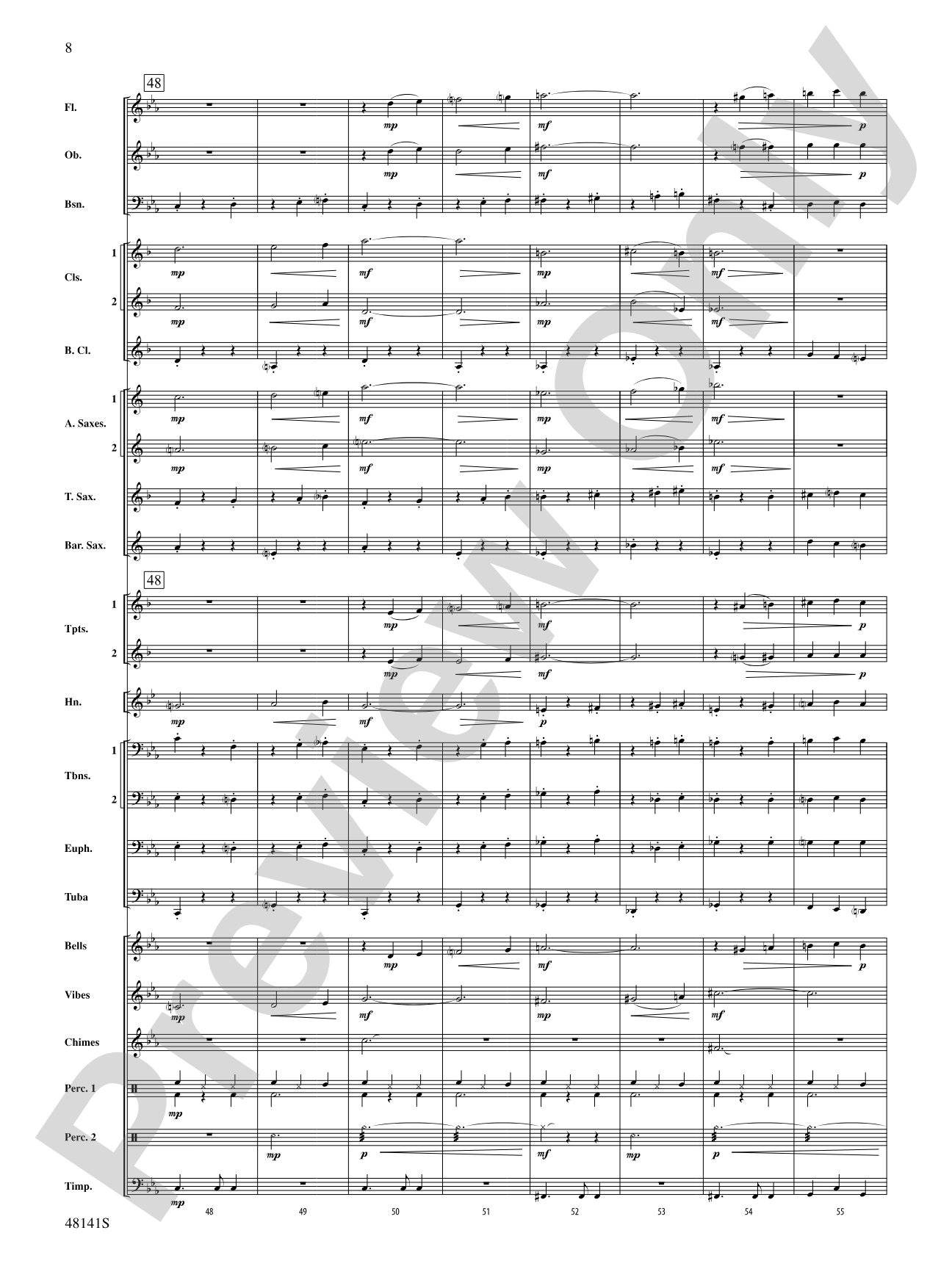 The Offerings of Nadab and Abihu: Concert Band Conductor Score & Parts