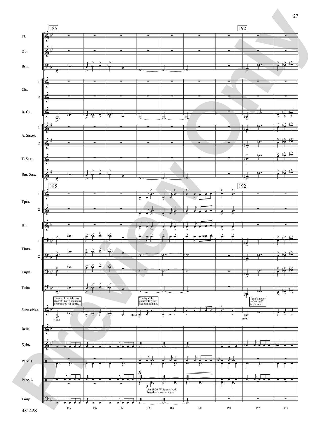 Band of Heroes: Concert Band Conductor Score & Parts