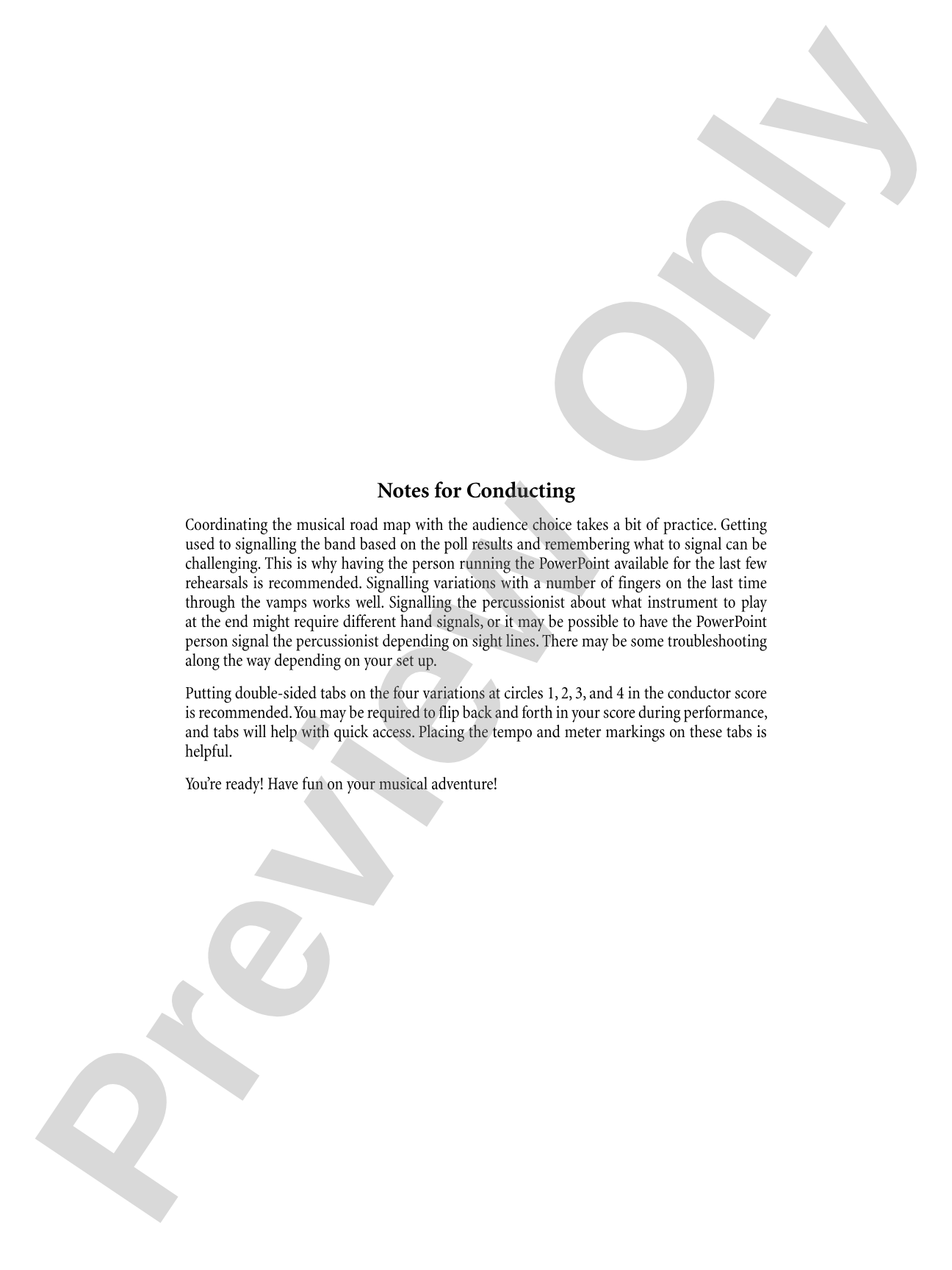 Band of Heroes: Concert Band Conductor Score & Parts