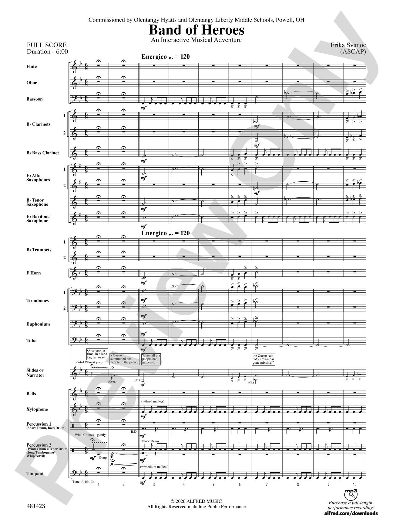 Band of Heroes: Concert Band Conductor Score & Parts