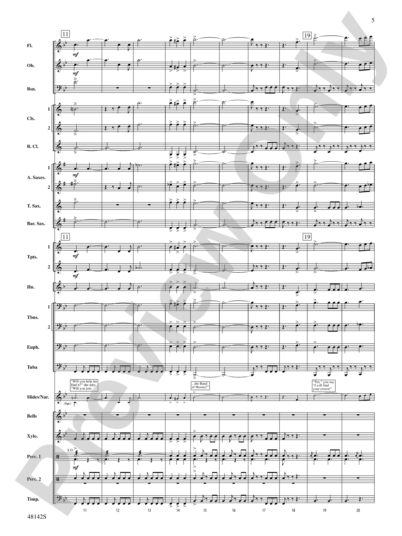 Band of Heroes: Concert Band Conductor Score & Parts