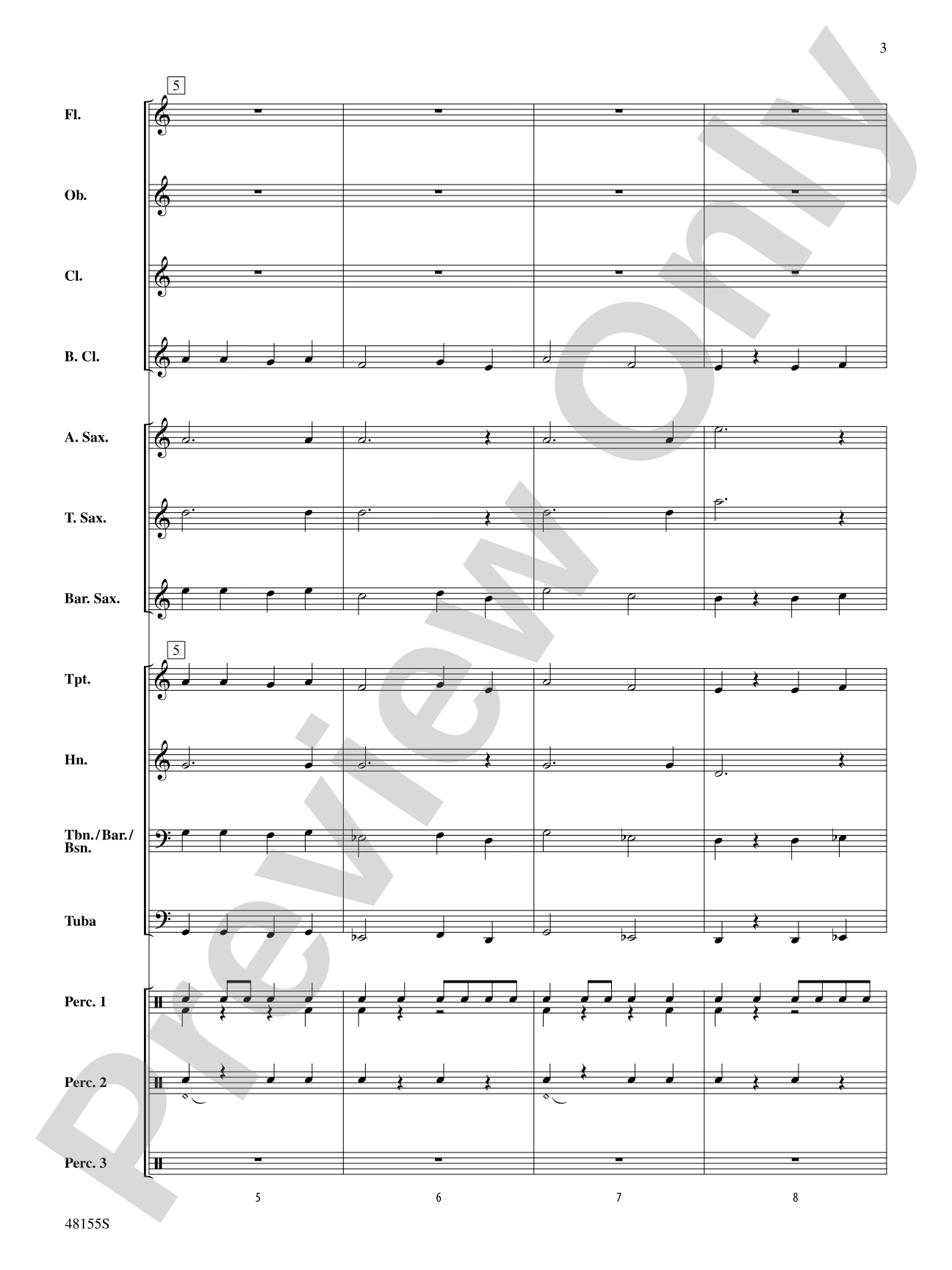 Patapan Fantasy: Concert Band Conductor Score & Parts