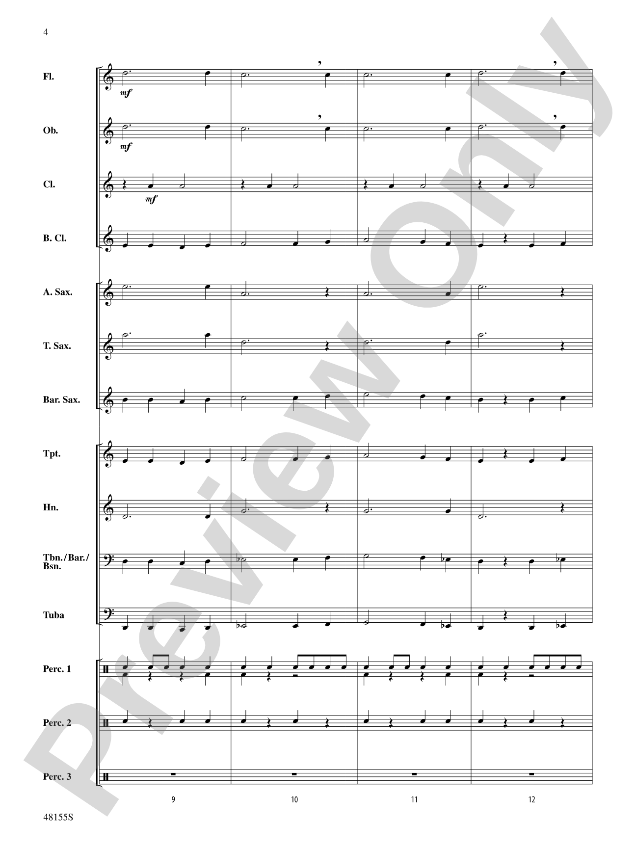 Patapan Fantasy: Concert Band Conductor Score & Parts