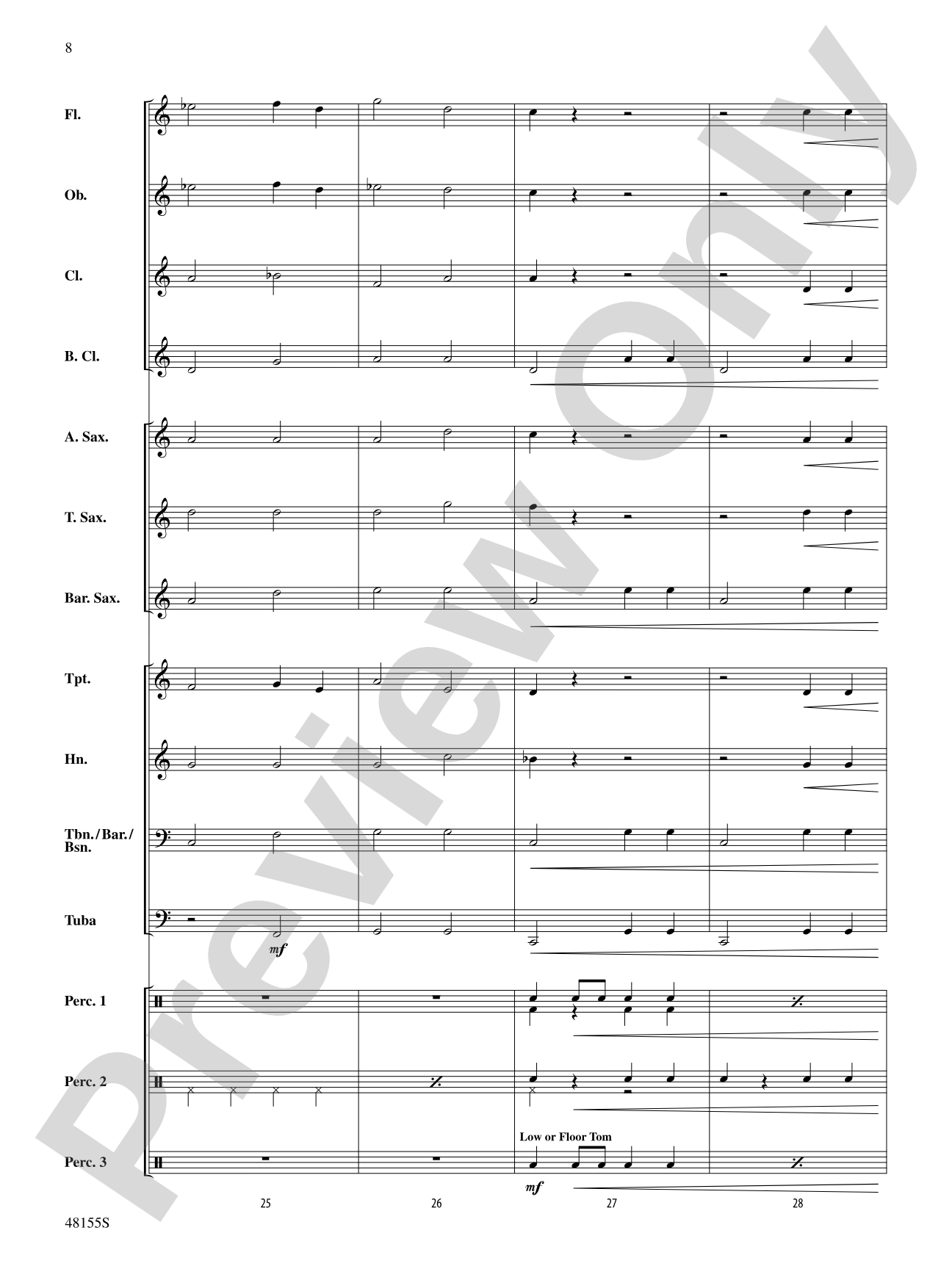 Patapan Fantasy: Concert Band Conductor Score & Parts