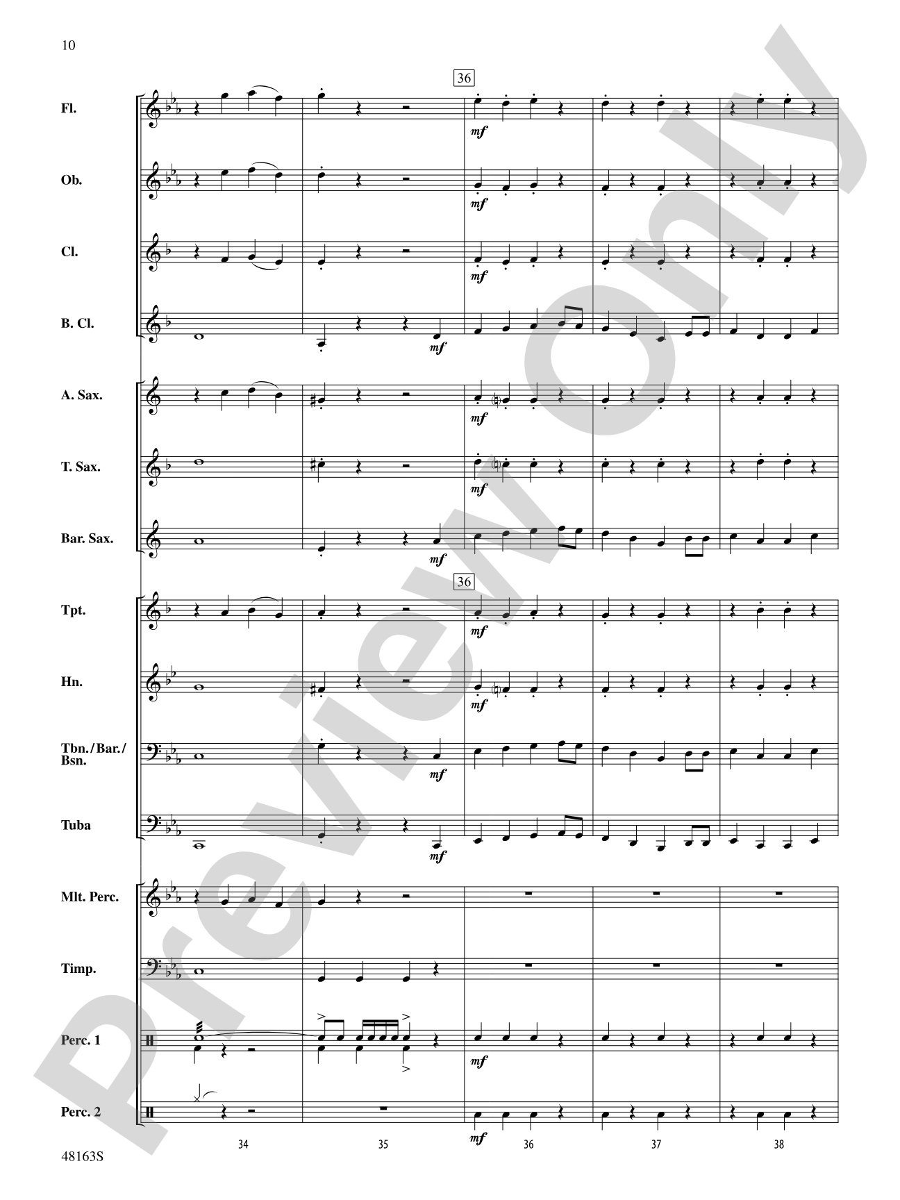 Christmas Holiday March: Score