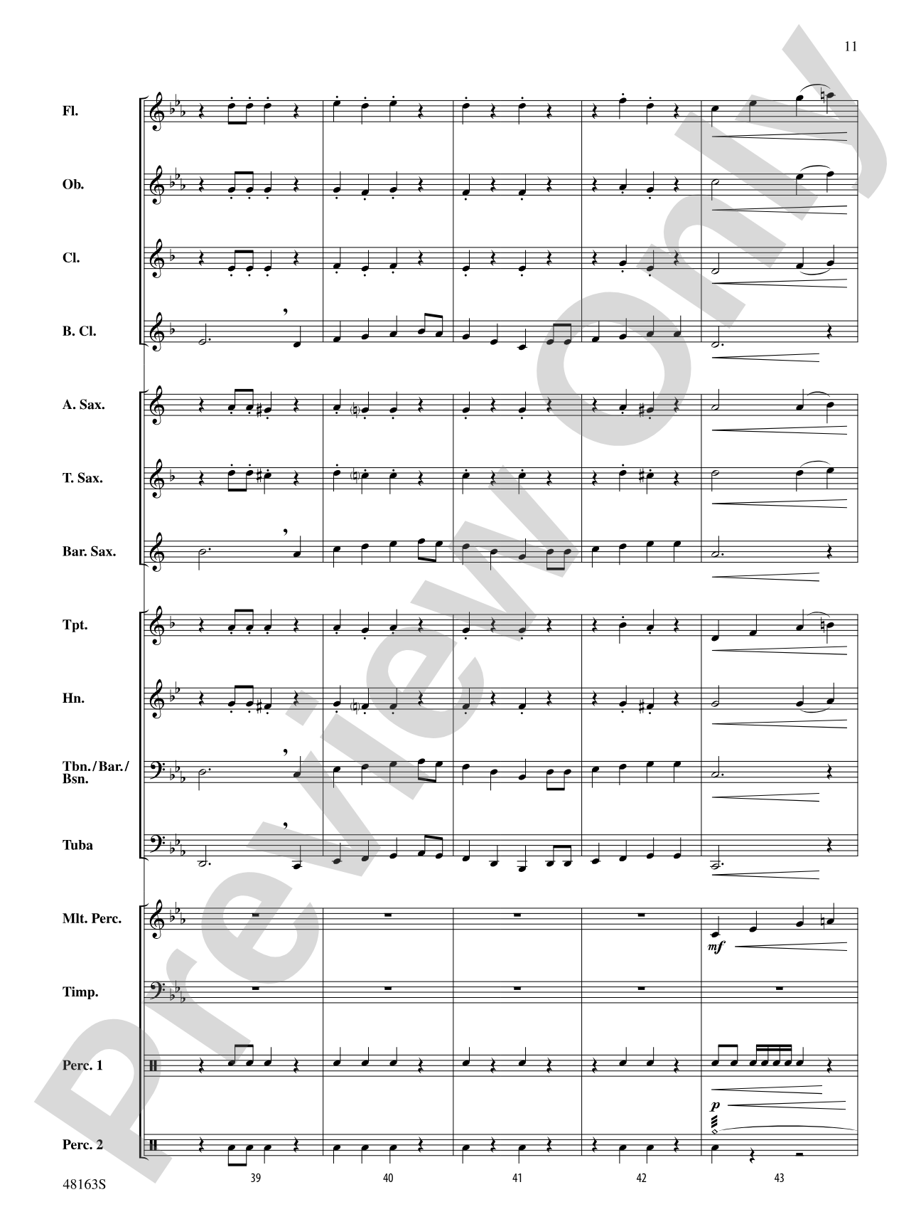 Christmas Holiday March: Score