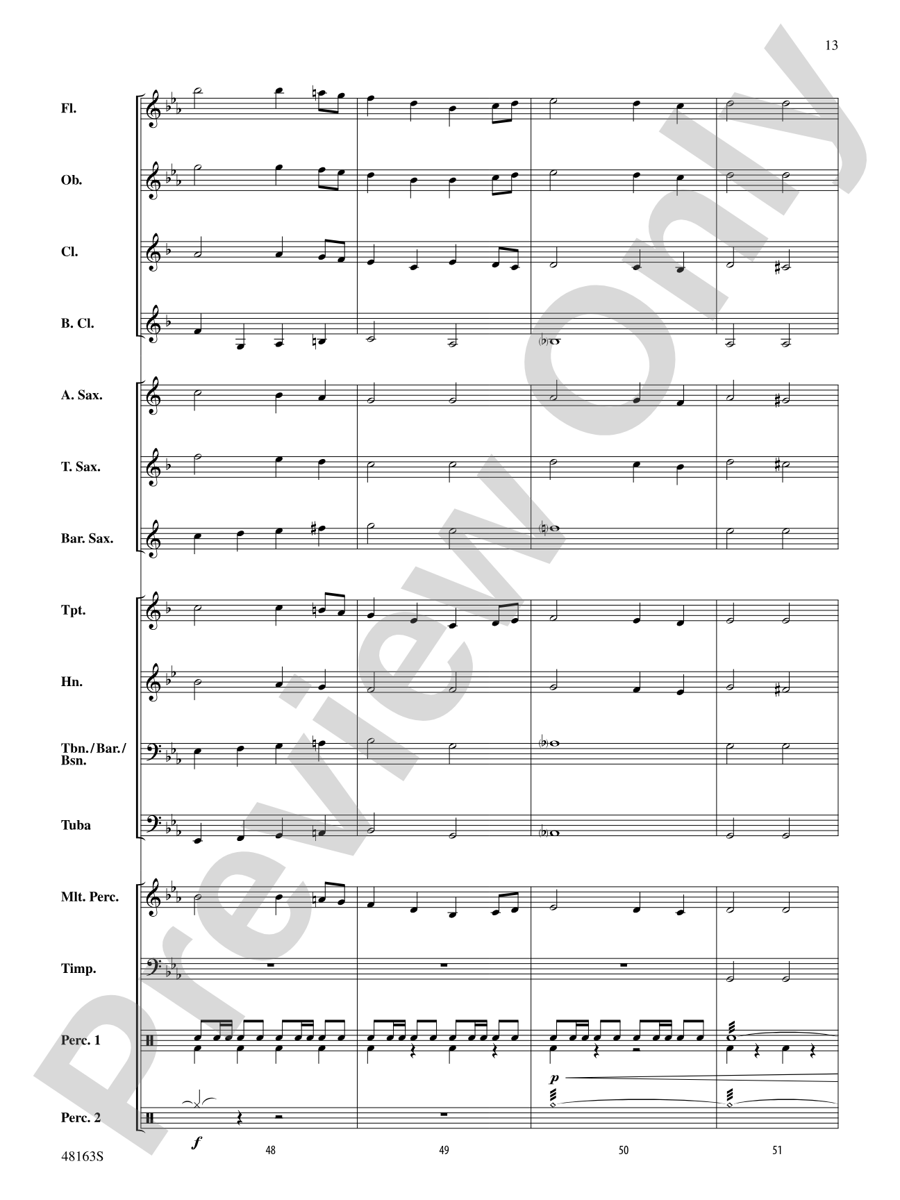 Christmas Holiday March: Score