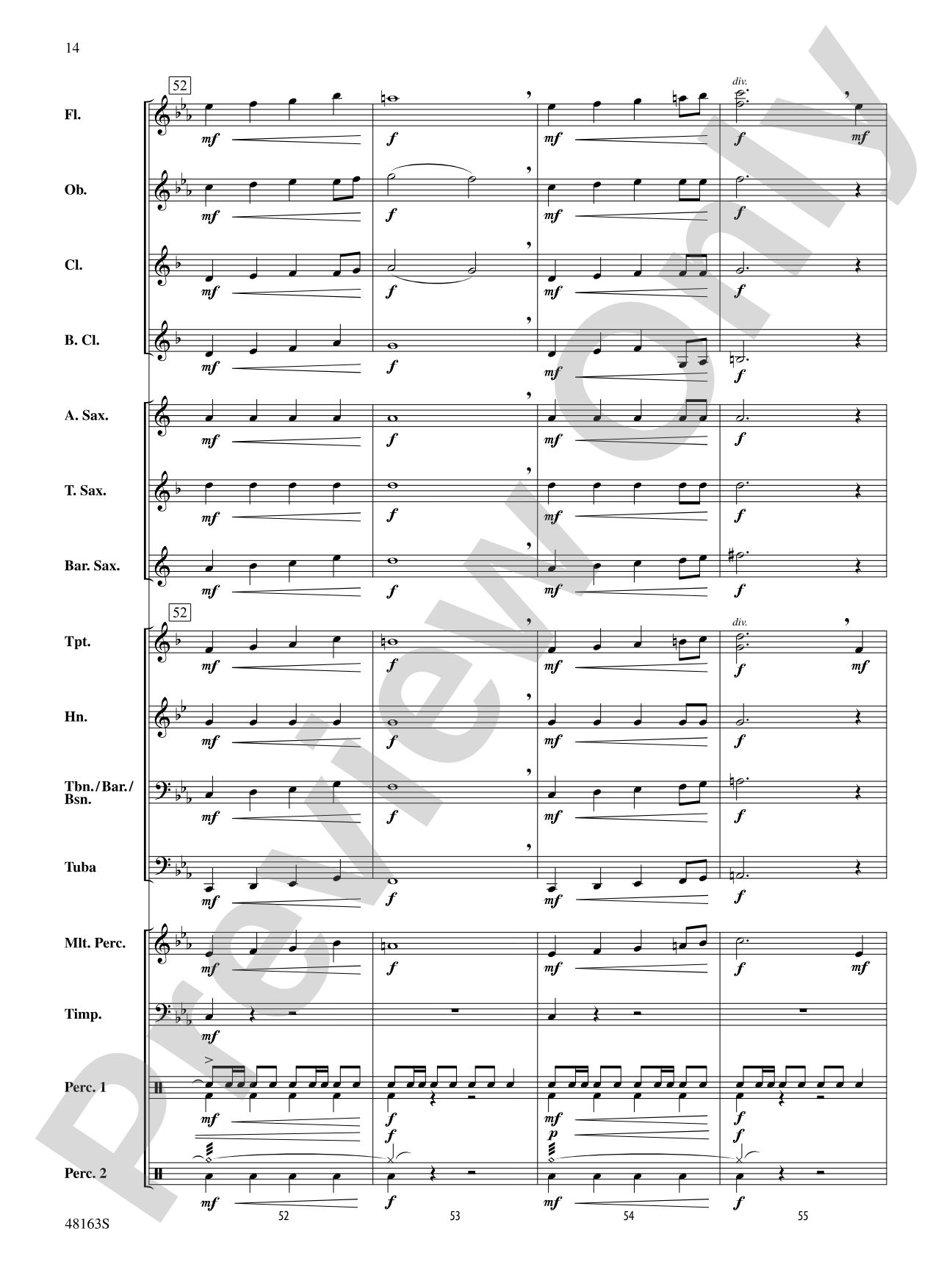 Christmas Holiday March: Score