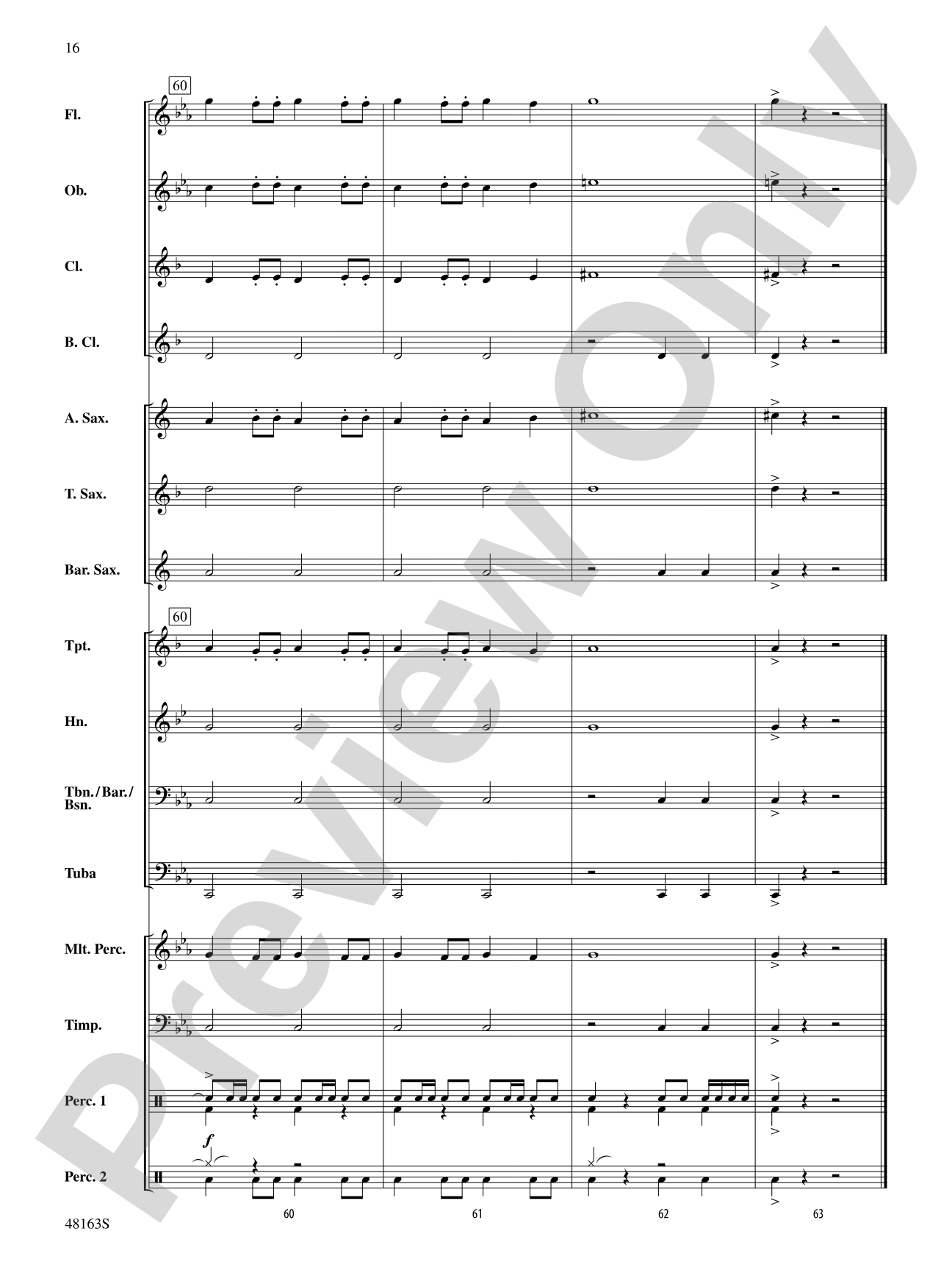 Christmas Holiday March: Score