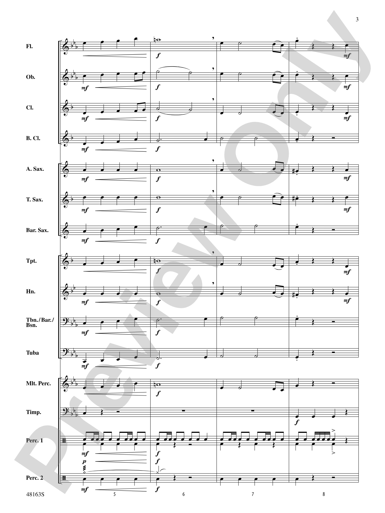 Christmas Holiday March: Score