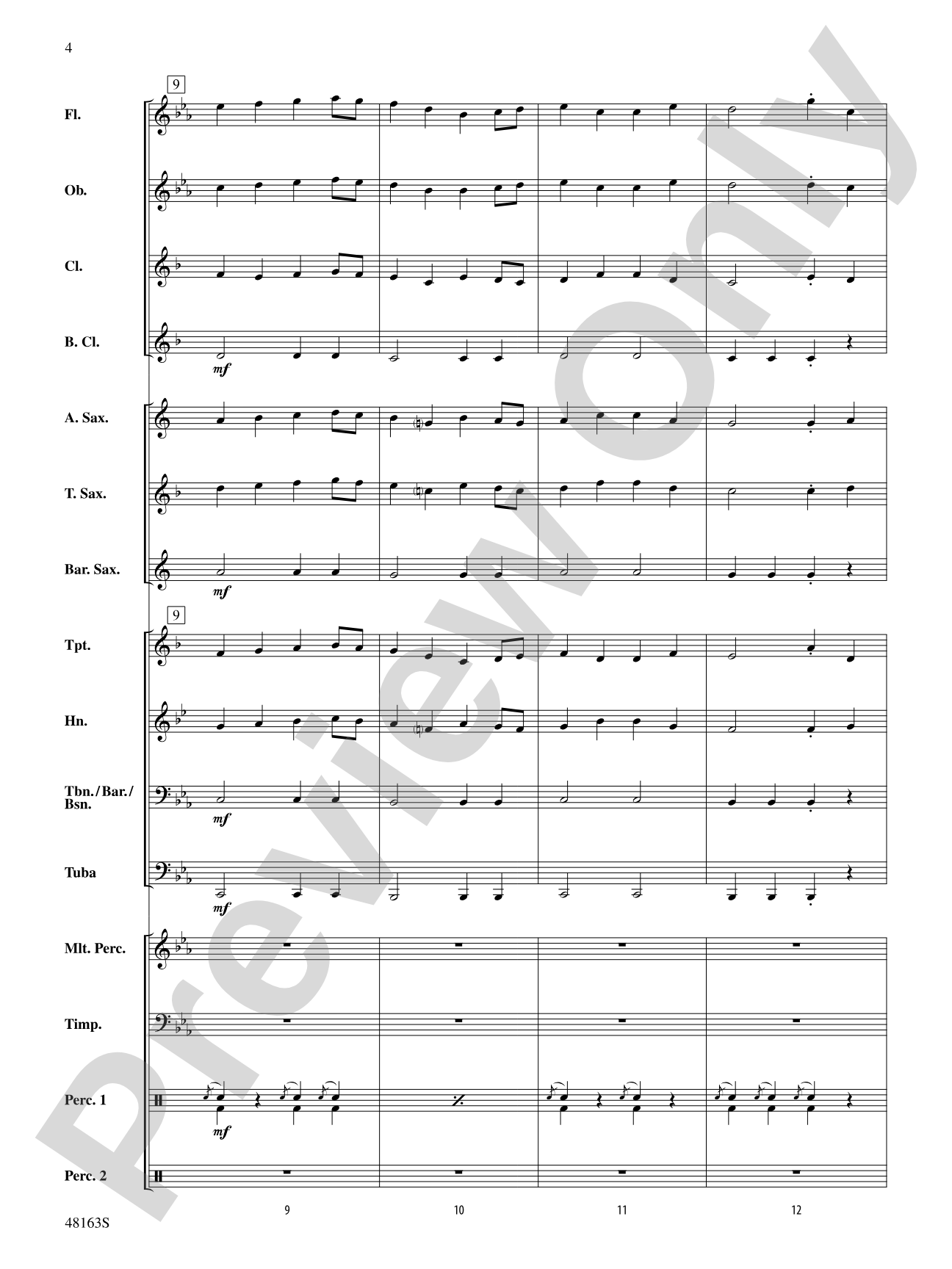 Christmas Holiday March: Score