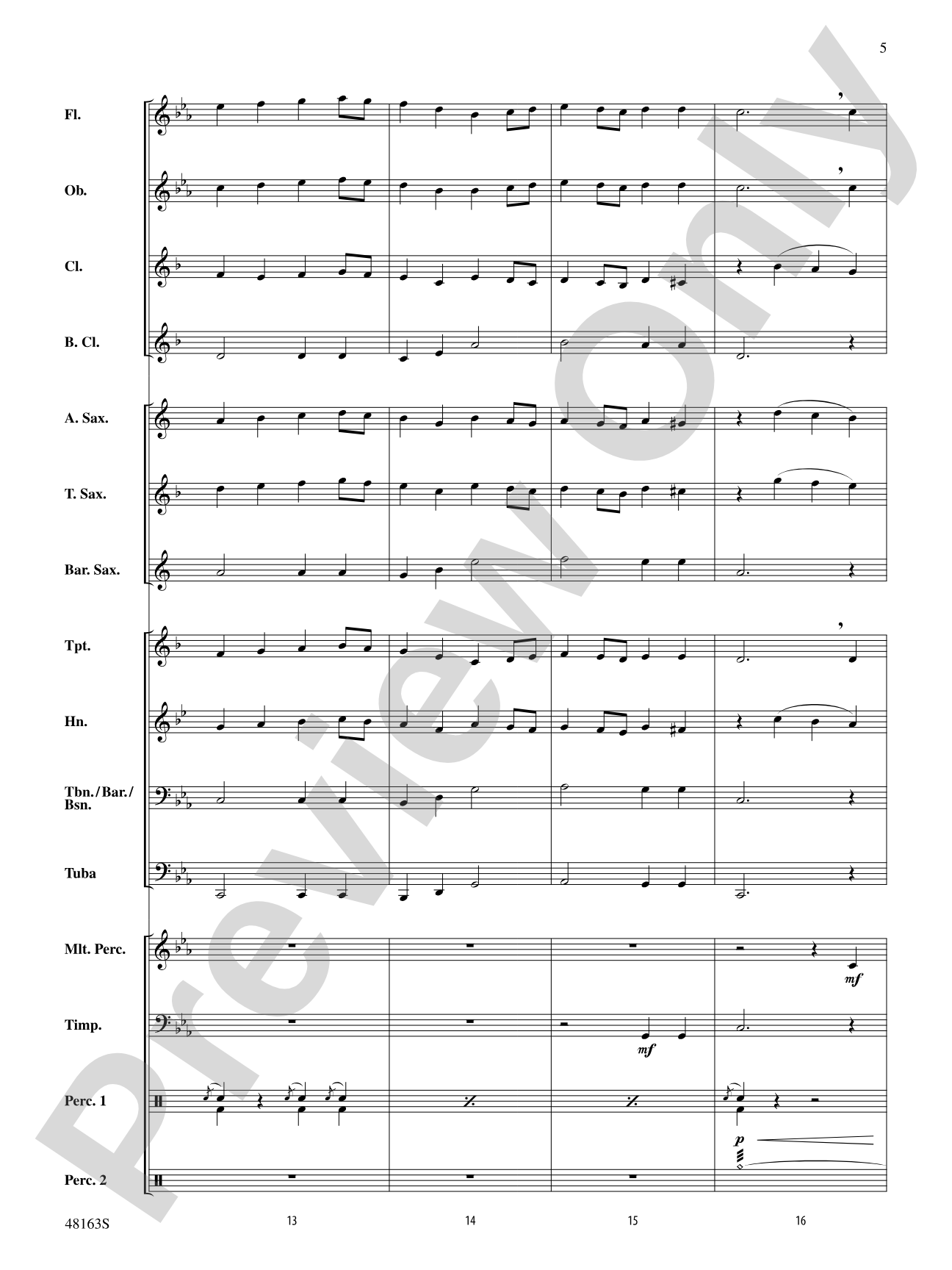 Christmas Holiday March: Score