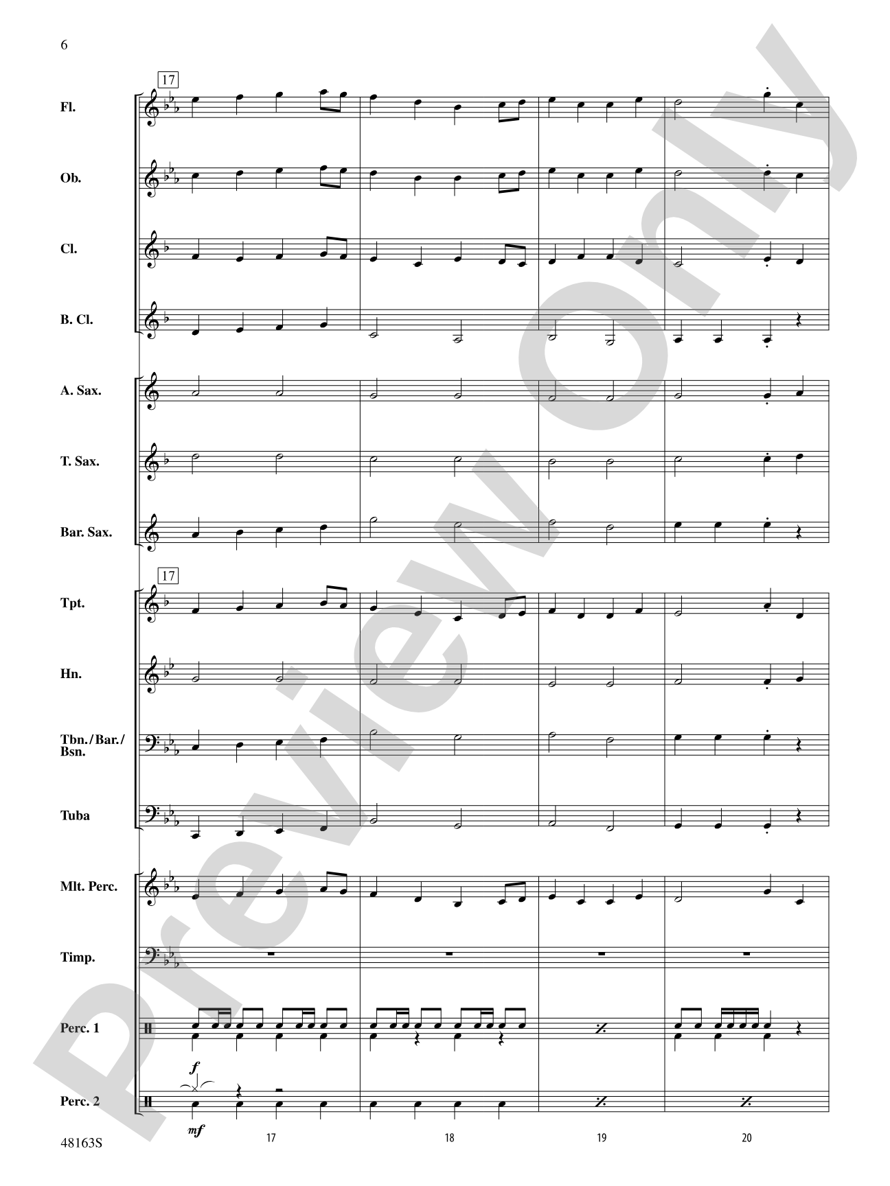 Christmas Holiday March: Score