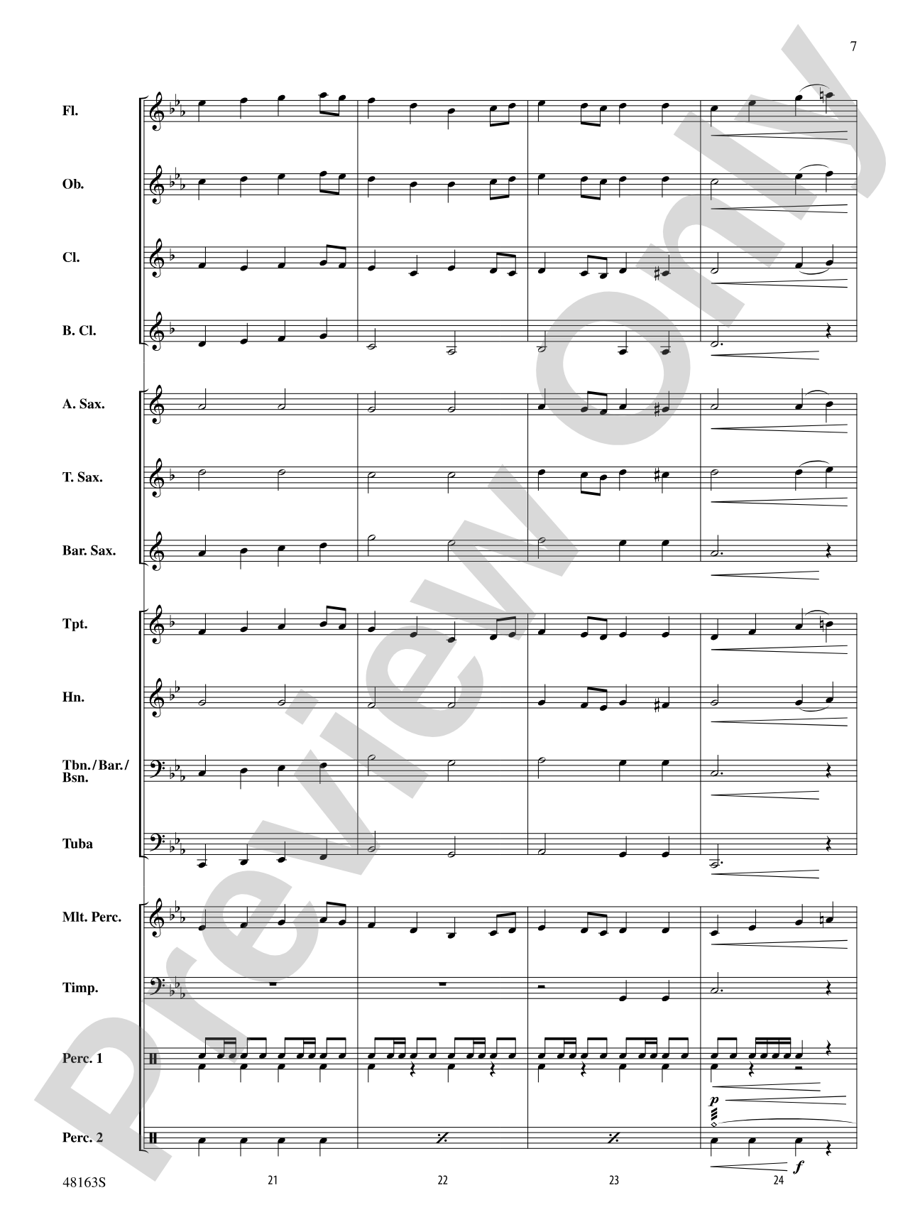 Christmas Holiday March: Score