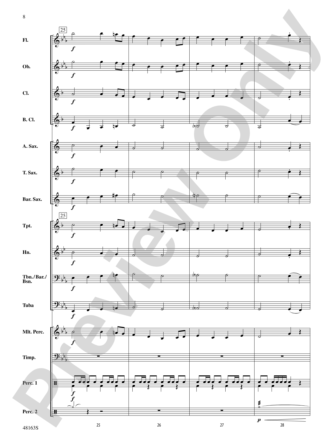 Christmas Holiday March: Score