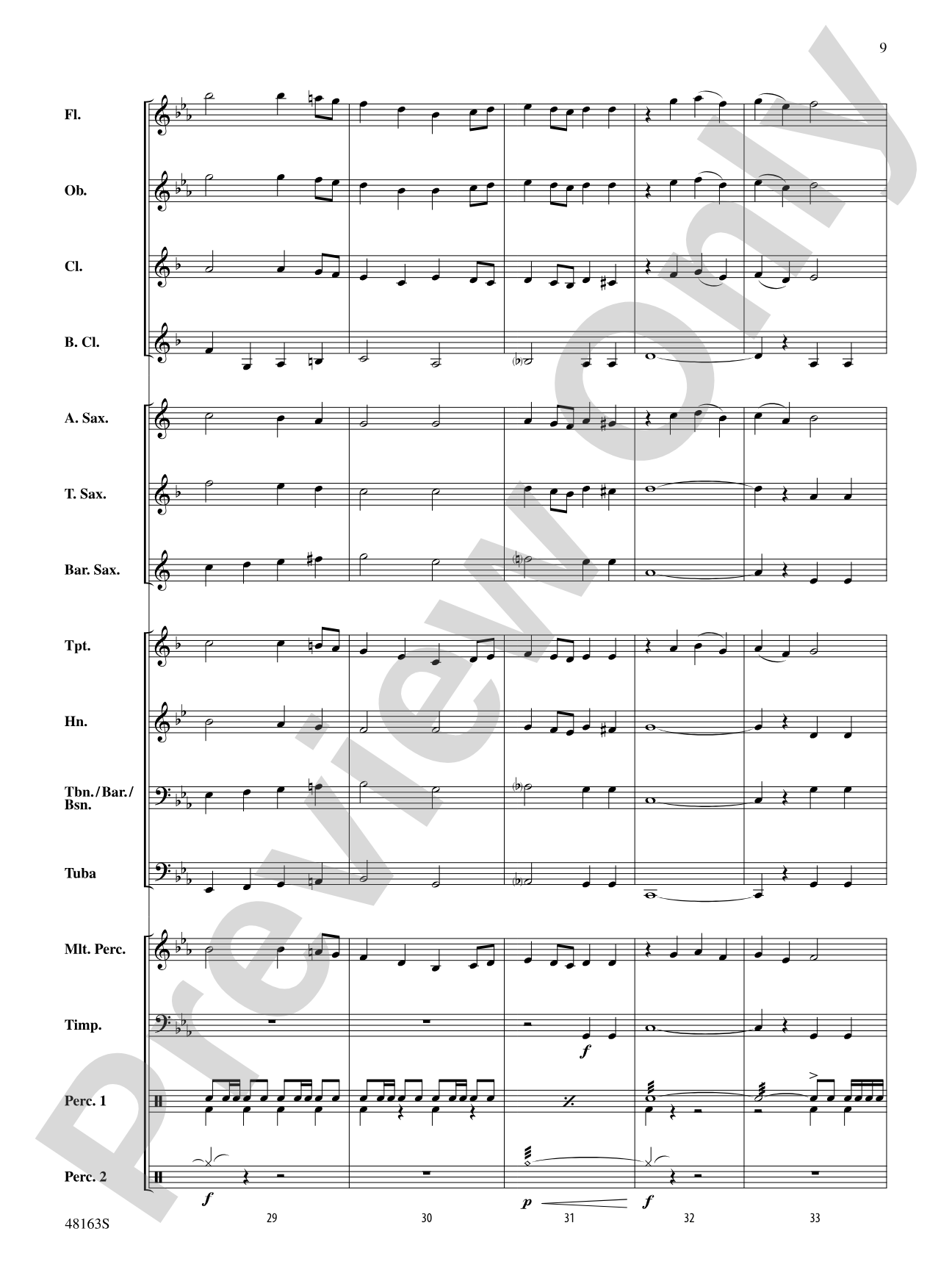 Christmas Holiday March: Score