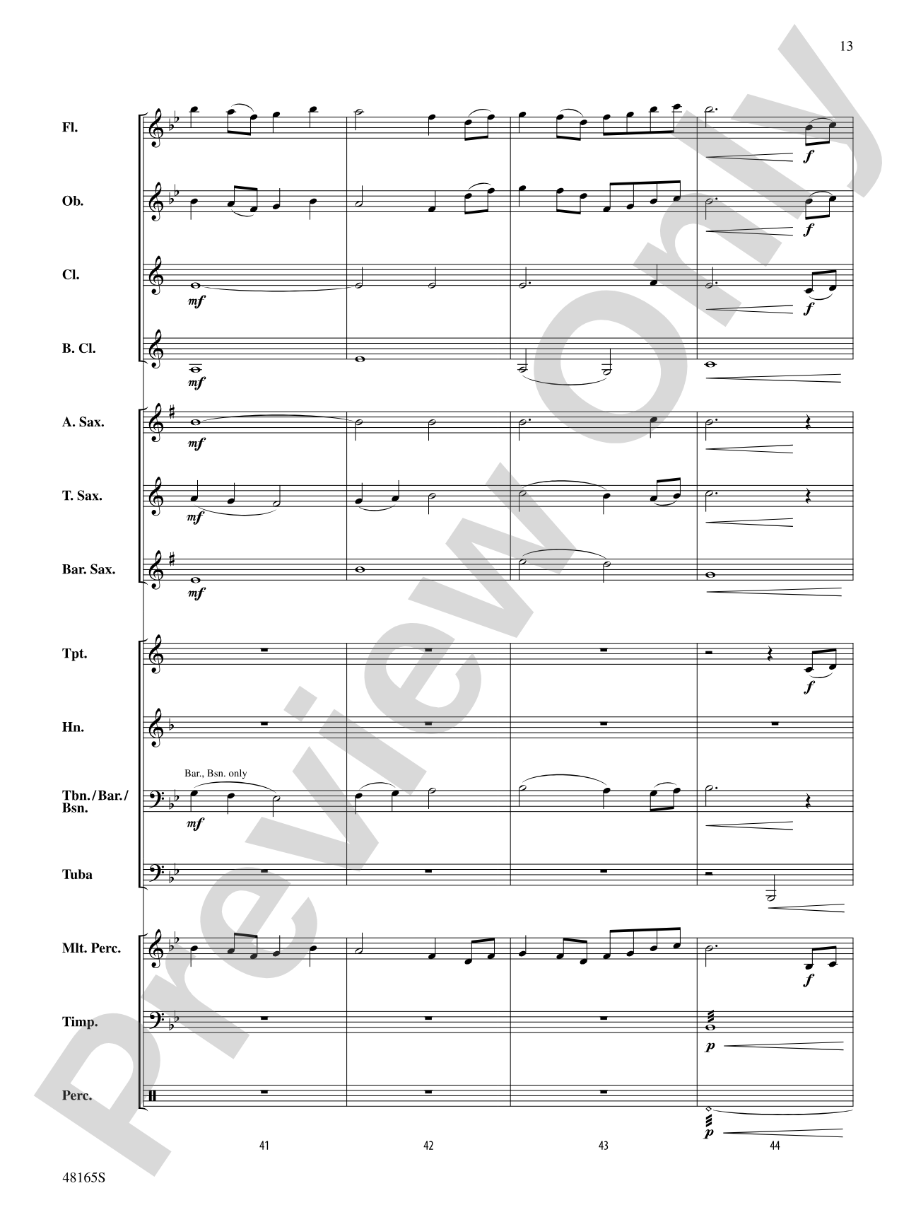 Down by the Salley Gardens: Concert Band Conductor Score & Parts