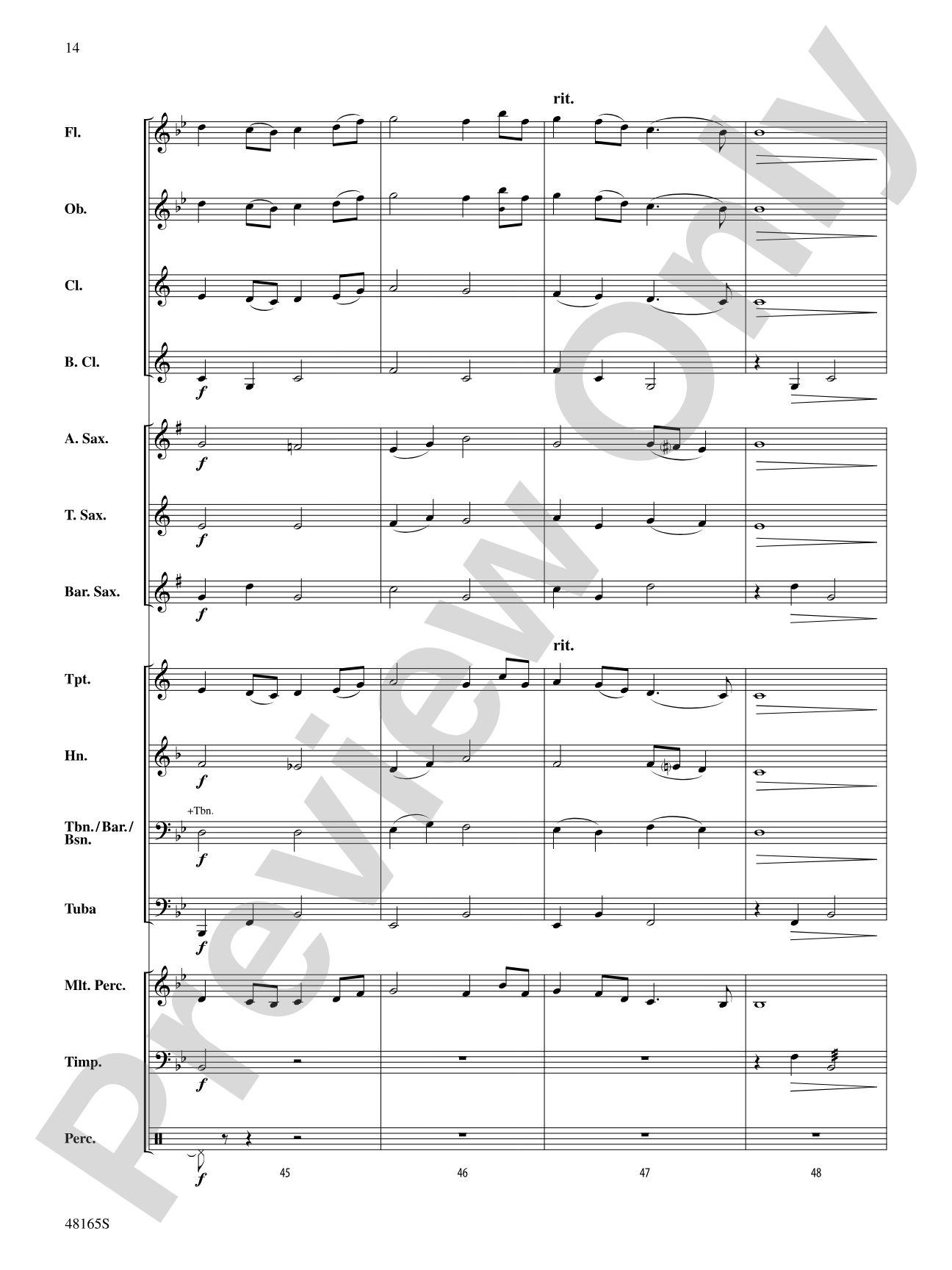 Down by the Salley Gardens: Concert Band Conductor Score & Parts