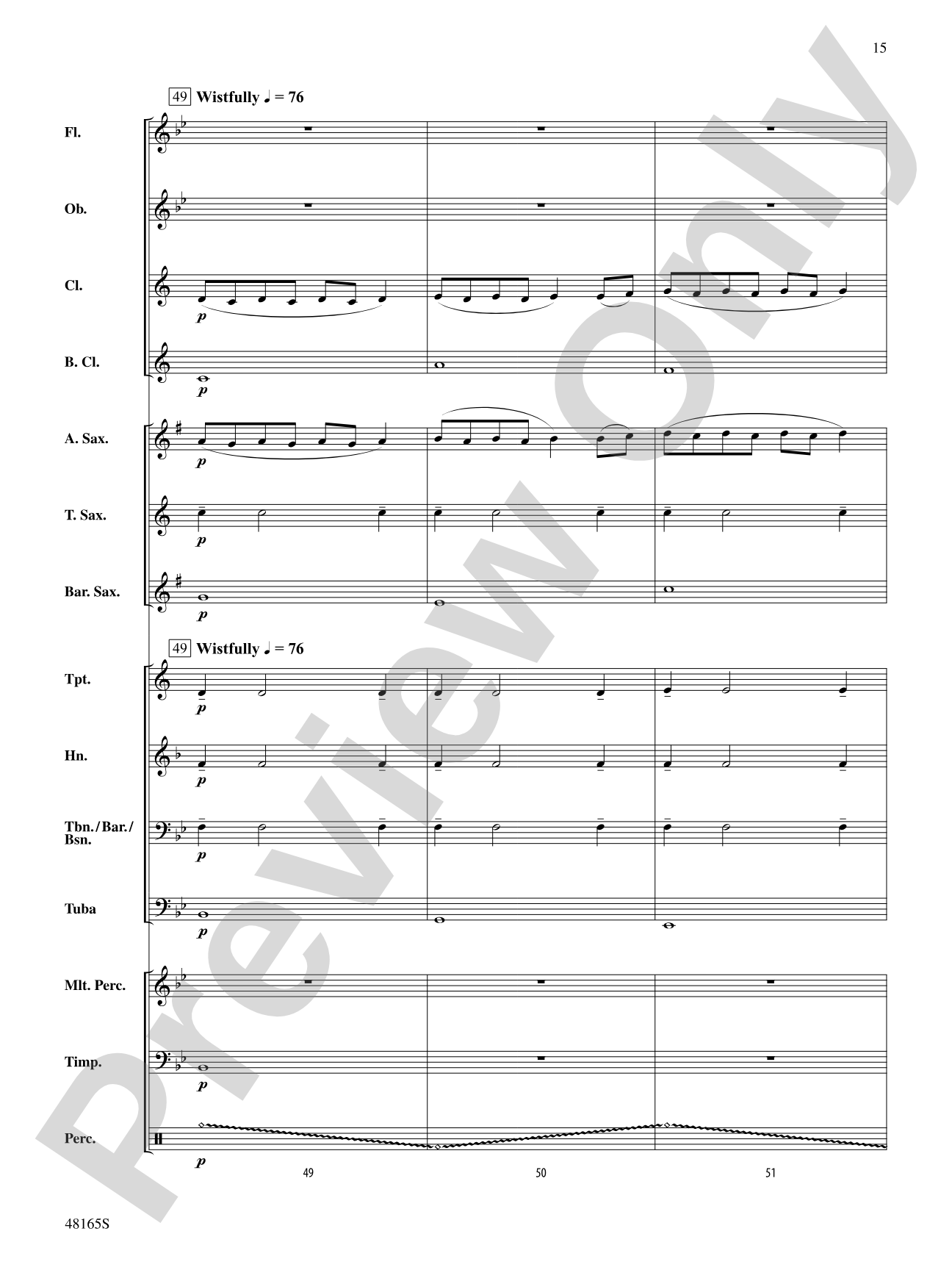 Down by the Salley Gardens: Concert Band Conductor Score & Parts