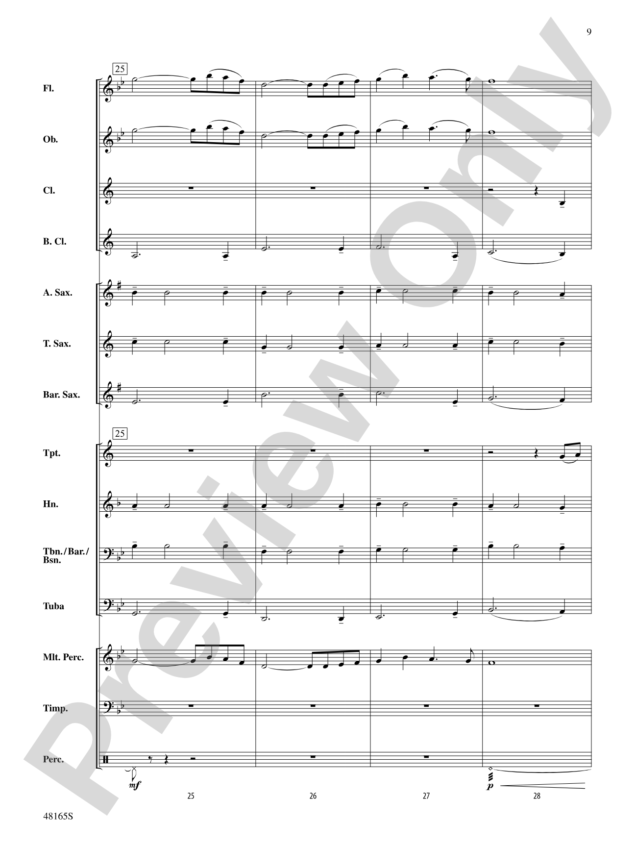 Down by the Salley Gardens: Concert Band Conductor Score & Parts