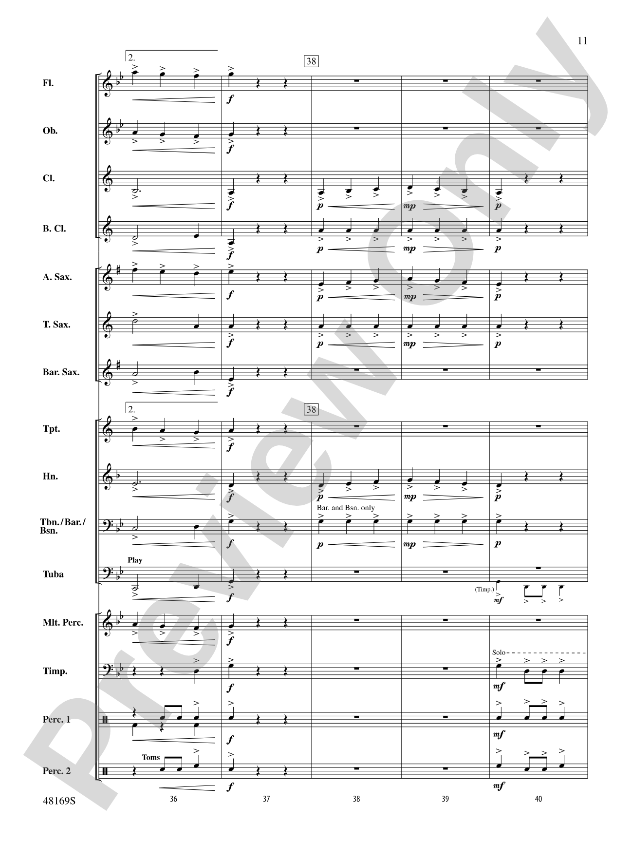 Residence of the Lords: Concert Band Conductor Score & Parts