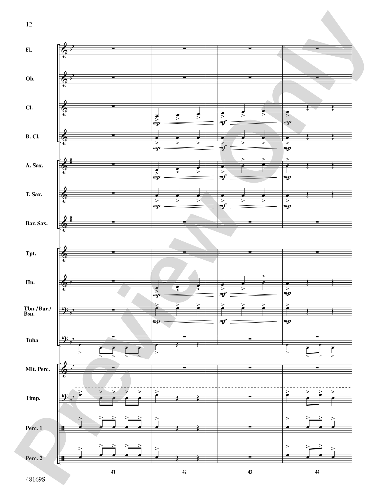 Residence of the Lords: Concert Band Conductor Score & Parts