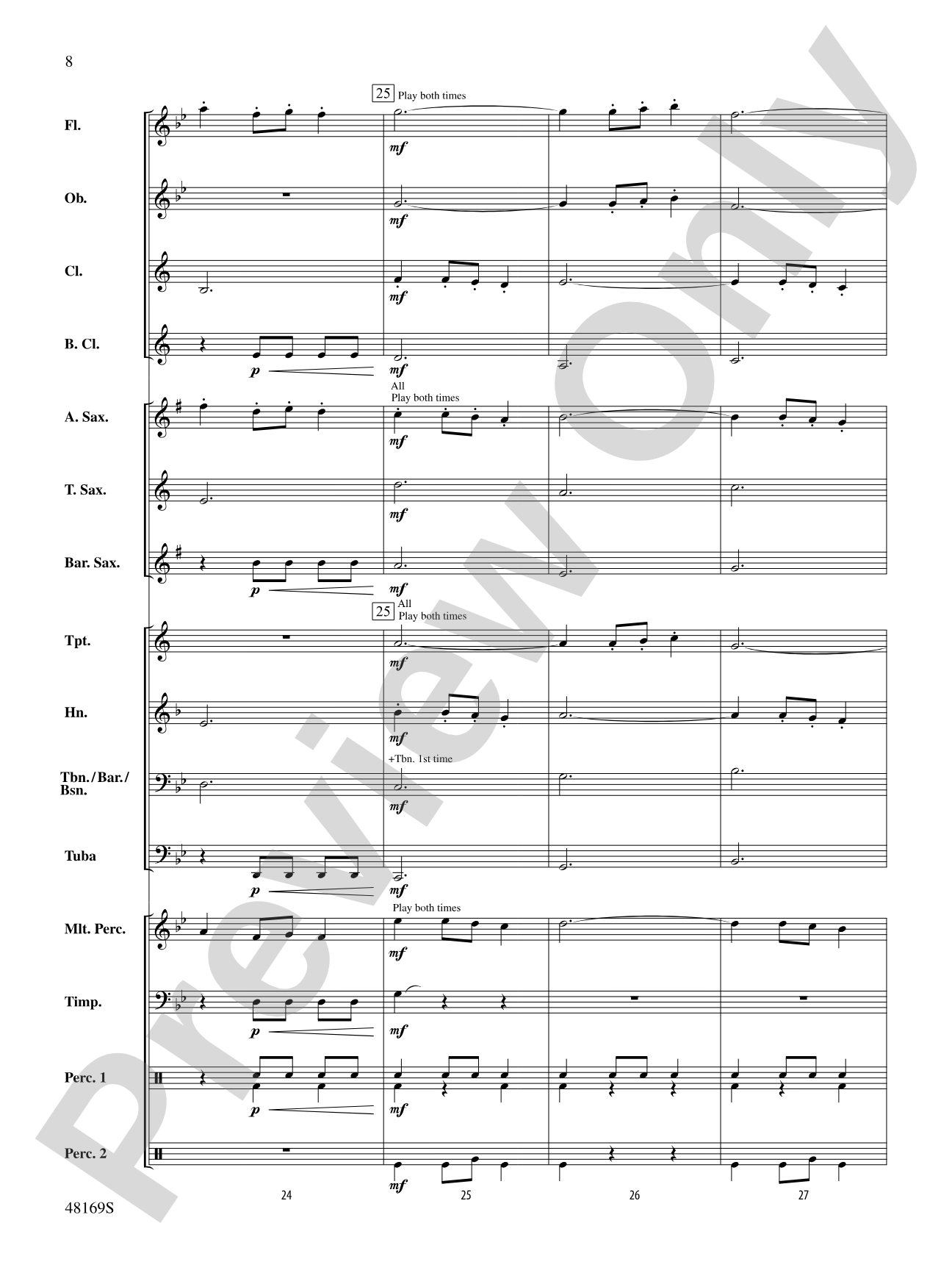 Residence of the Lords: Concert Band Conductor Score & Parts