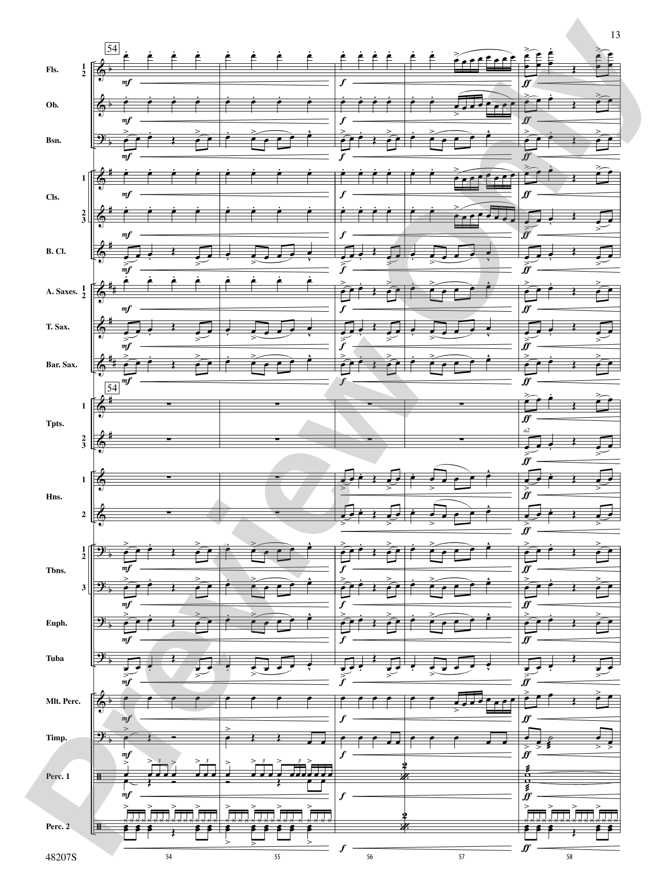 At the Movies: Haunted Nights: Concert Band Conductor Score & Parts