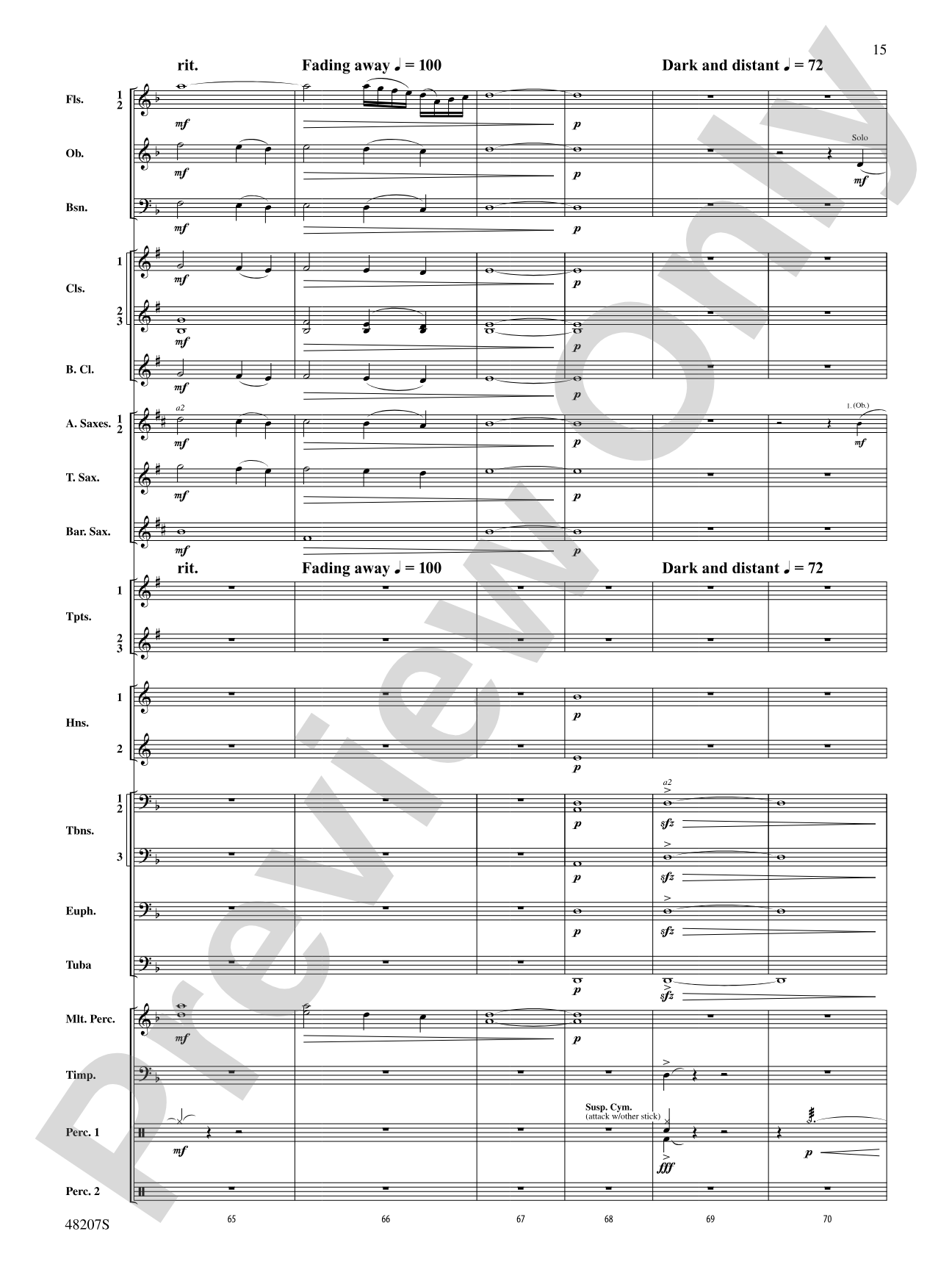 At the Movies: Haunted Nights: Concert Band Conductor Score & Parts