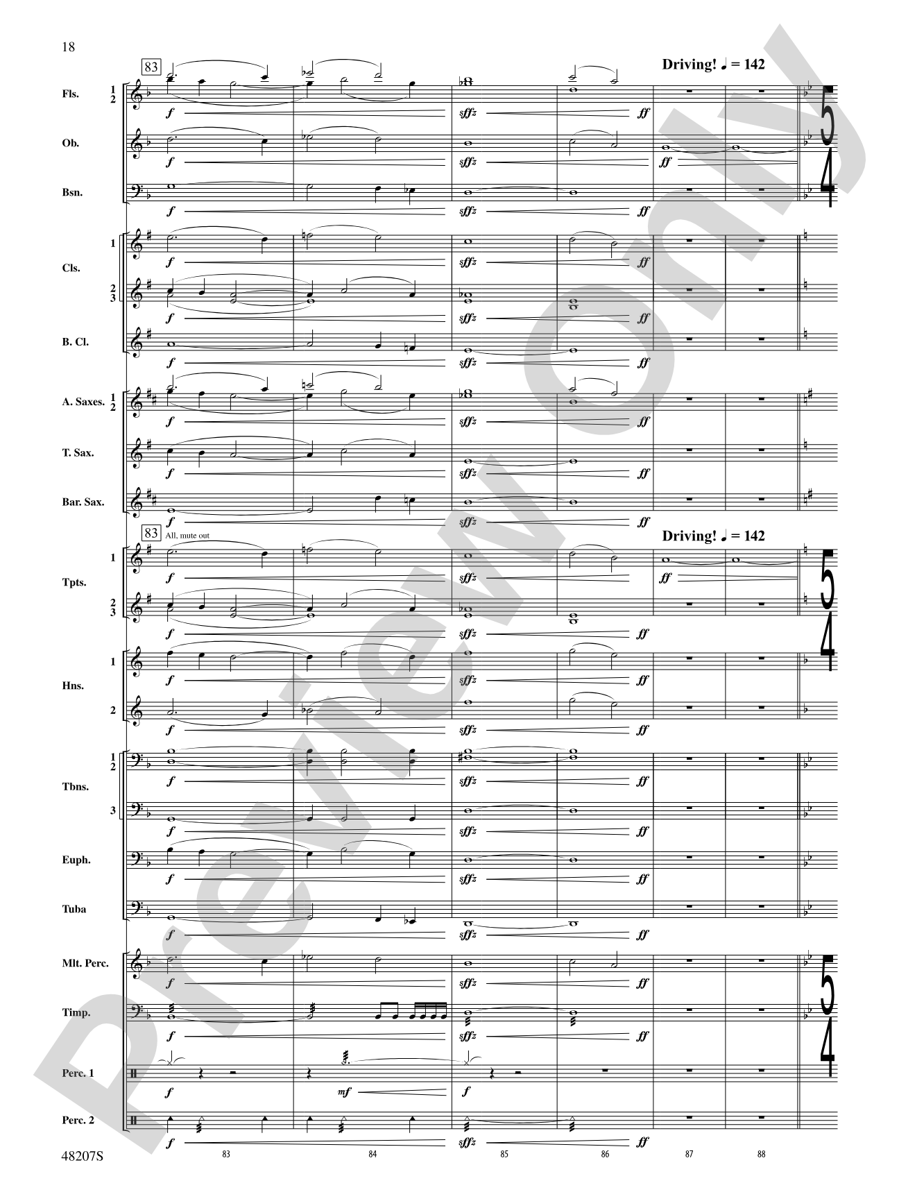 At the Movies: Haunted Nights: Concert Band Conductor Score & Parts