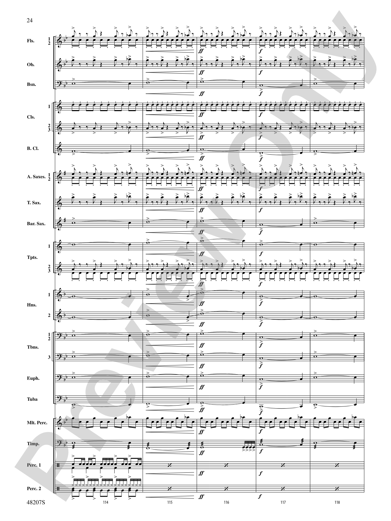At the Movies: Haunted Nights: Concert Band Conductor Score & Parts