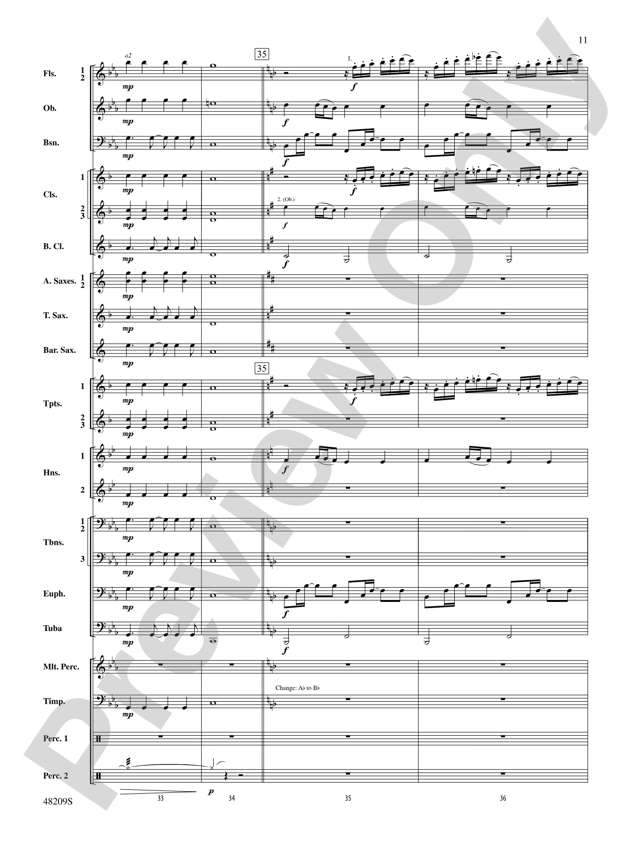 Midnight Christmas Eve: Concert Band Conductor Score & Parts