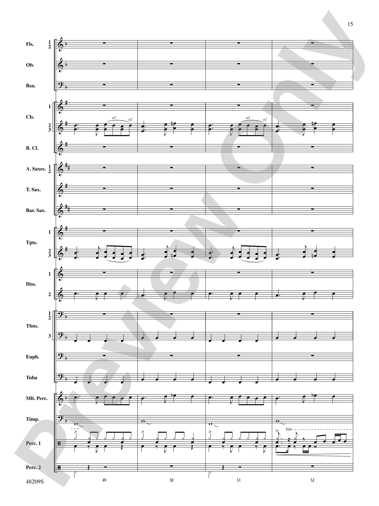 Midnight Christmas Eve: Concert Band Conductor Score & Parts