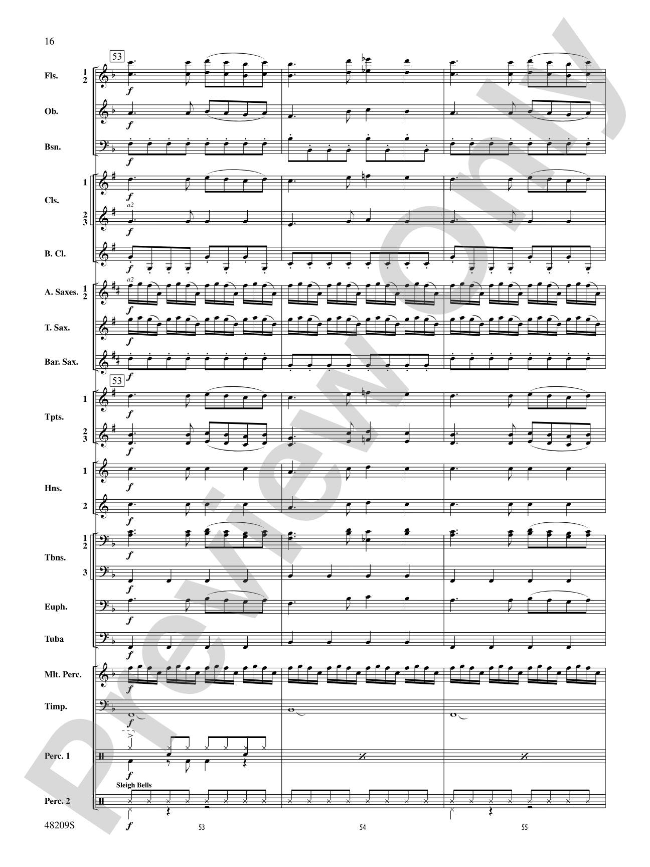 Midnight Christmas Eve: Concert Band Conductor Score & Parts