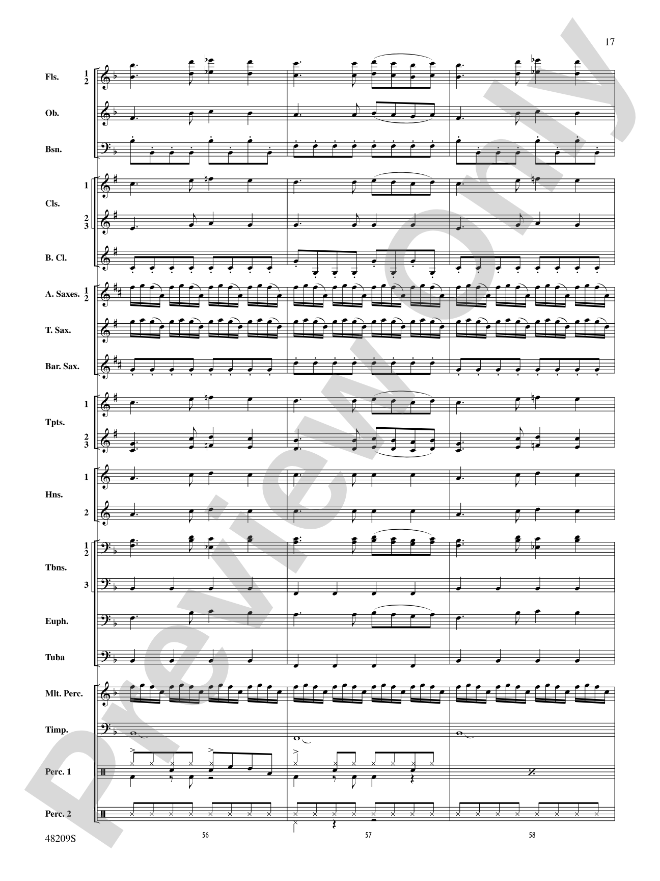 Midnight Christmas Eve: Concert Band Conductor Score & Parts