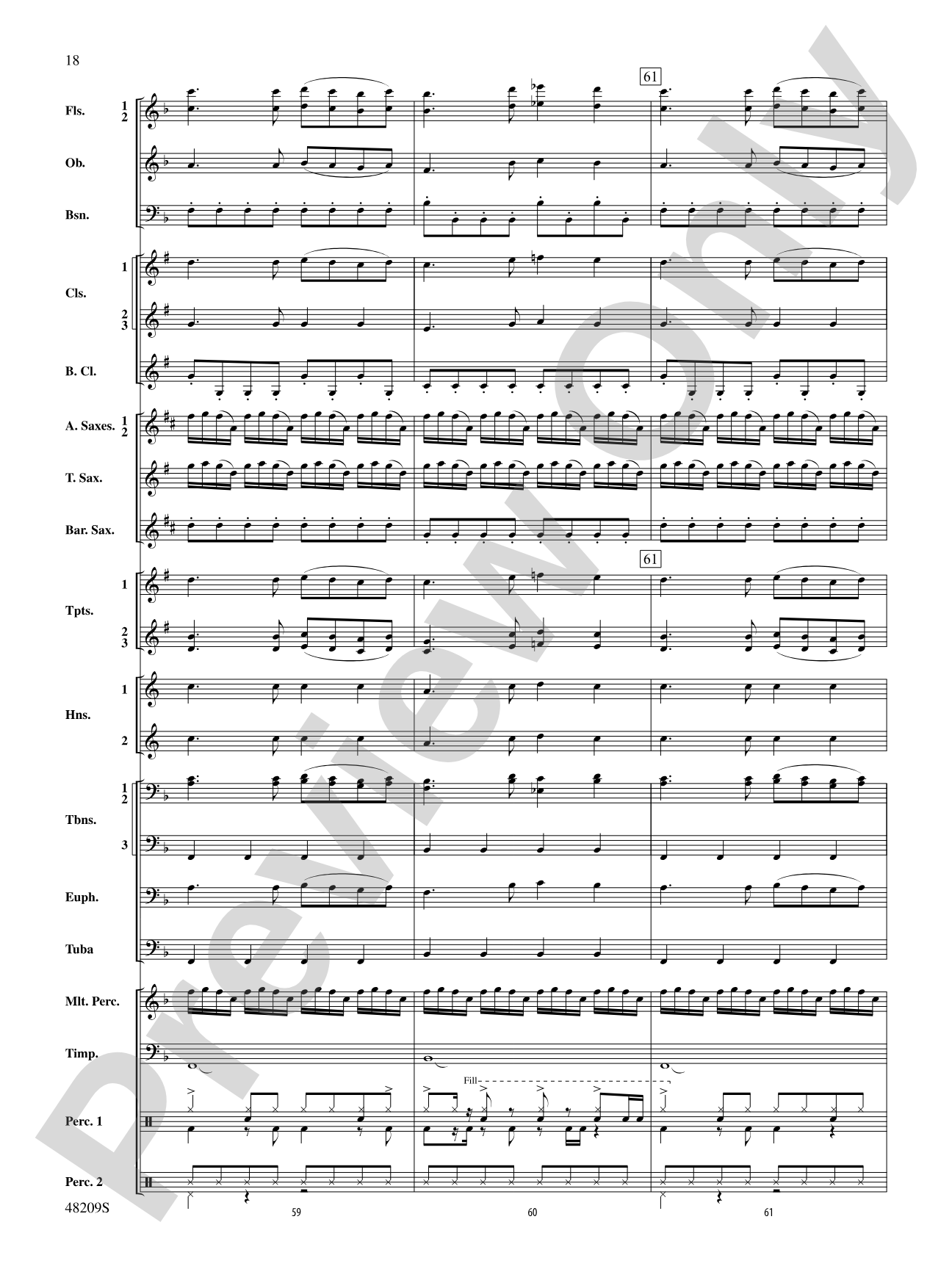 Midnight Christmas Eve: Concert Band Conductor Score & Parts