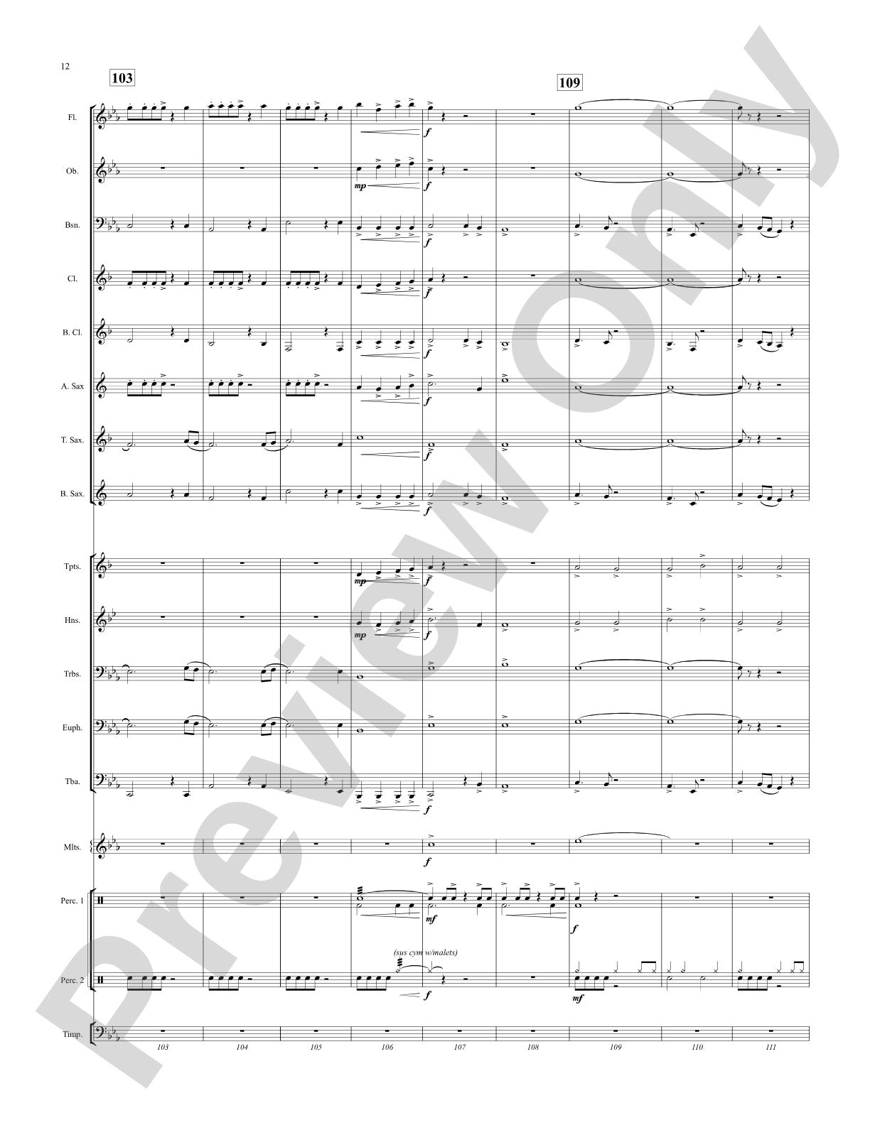 By the River's Edge: Concert Band Conductor Score & Parts
