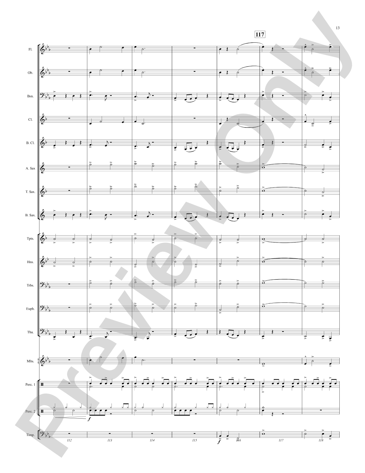 By the River's Edge: Concert Band Conductor Score & Parts