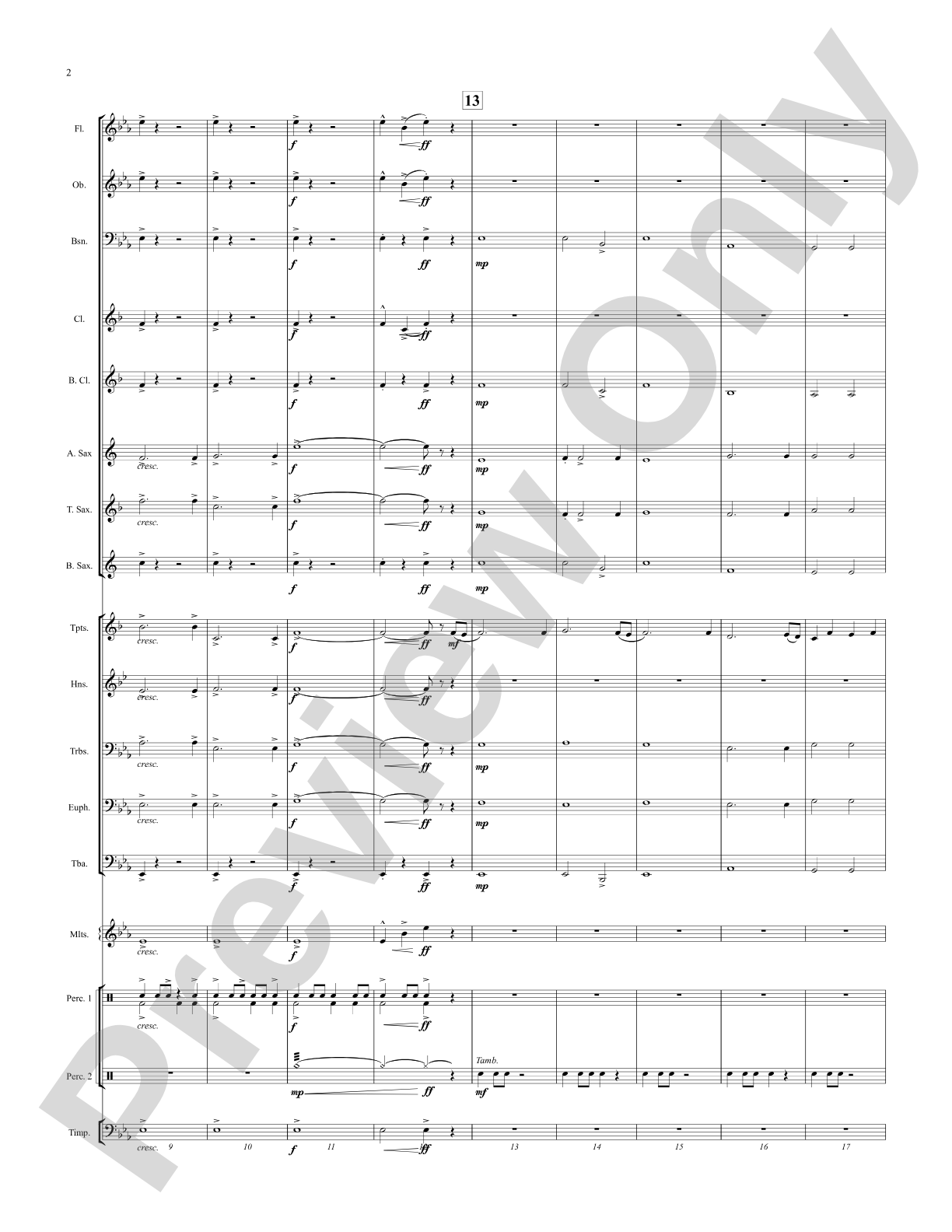By the River's Edge: Concert Band Conductor Score & Parts