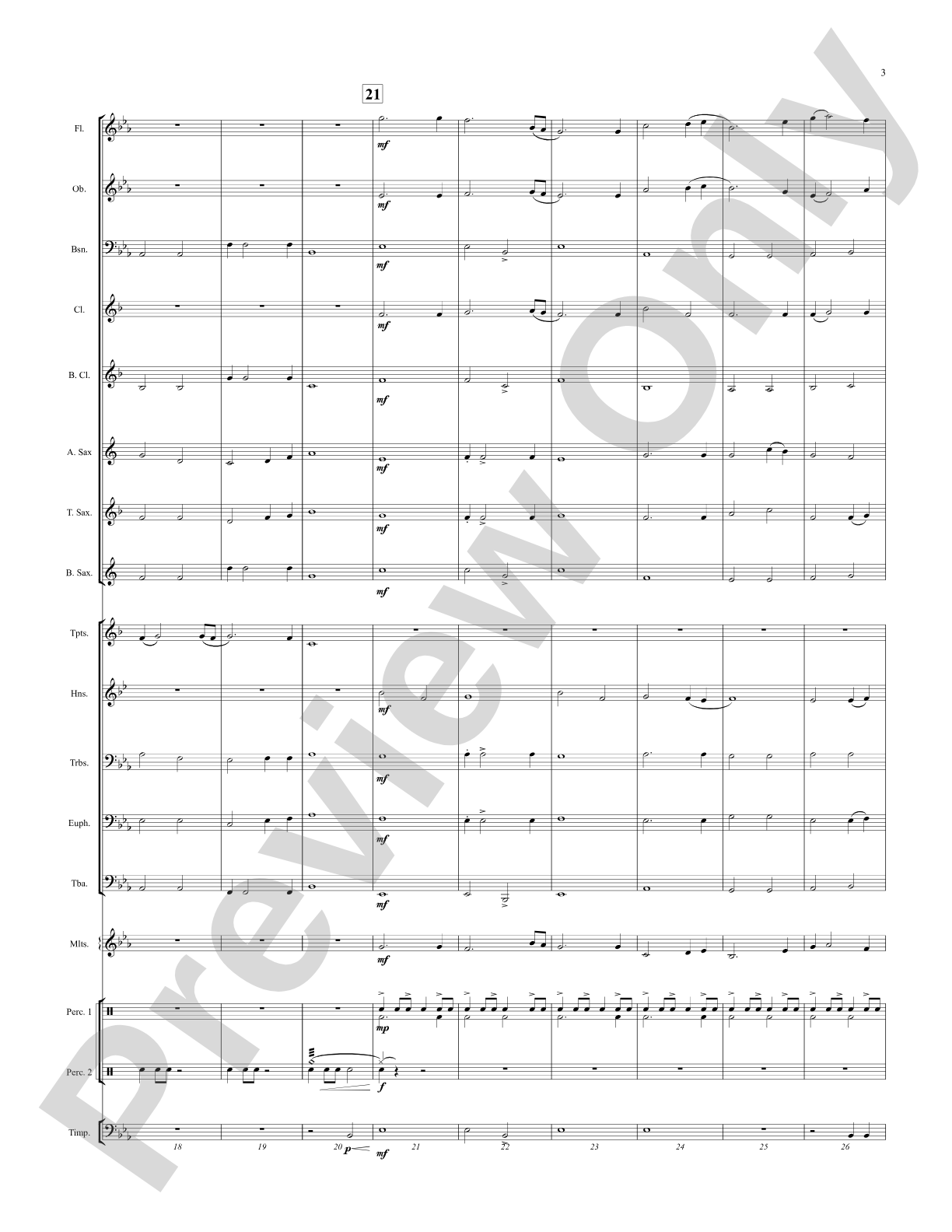 By the River's Edge: Concert Band Conductor Score & Parts